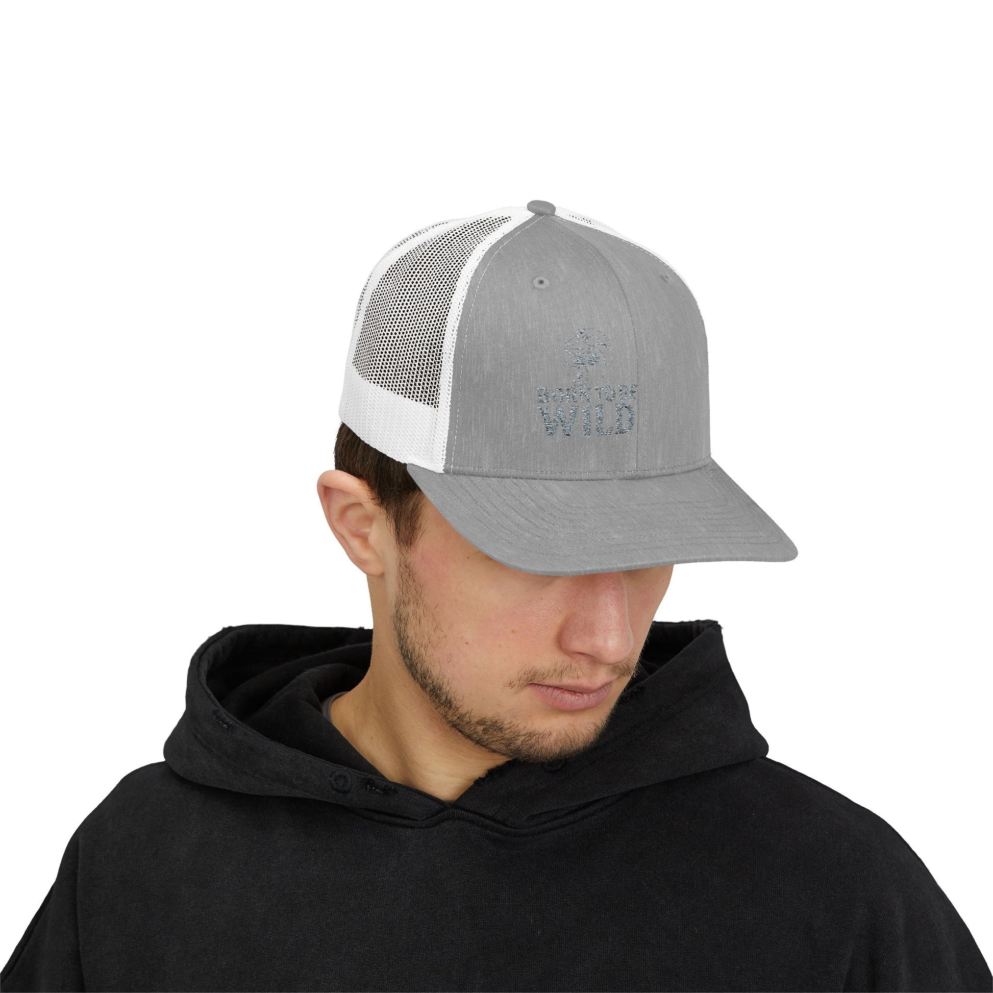 Wild and Free Snapback Trucker Cap - Outdoor Adventure Hat, Perfect Gift for Nature Lovers, Festivals, and Everyday Wear