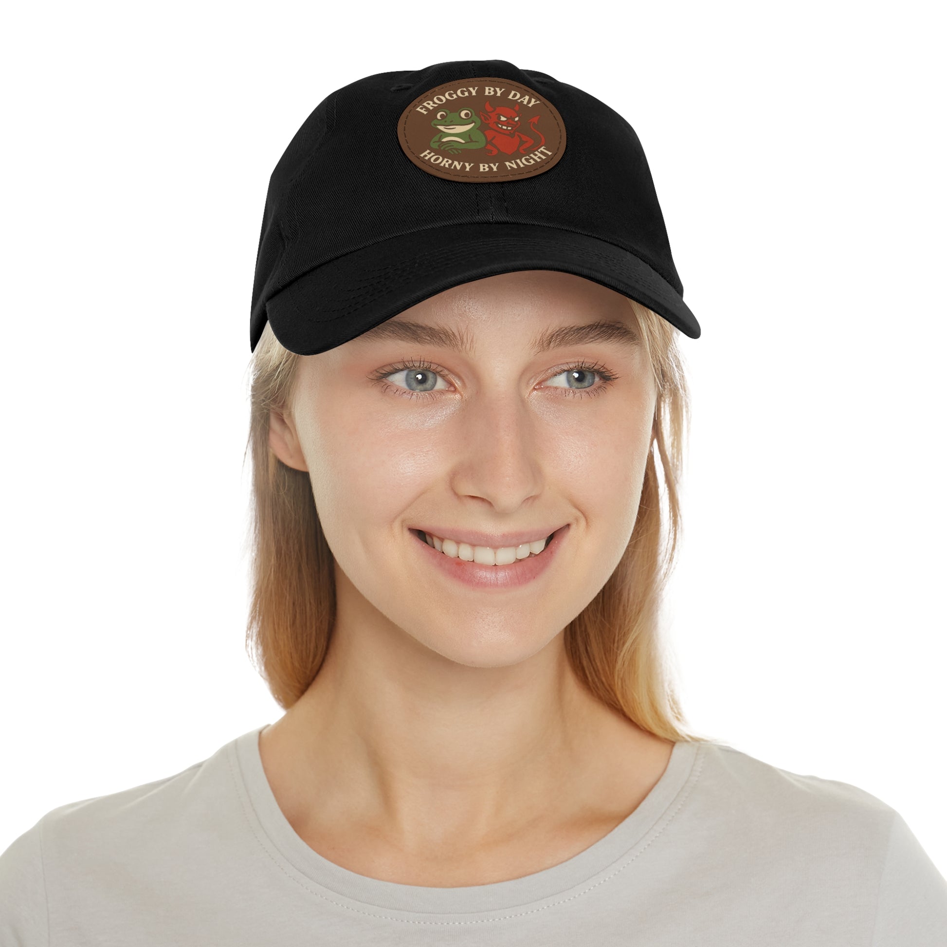 Frog & Devil Dad Hat | Funny Dad Cap, Gift for Father's Day, Casual Style, Outdoor Accessory, Unique Summer Hat