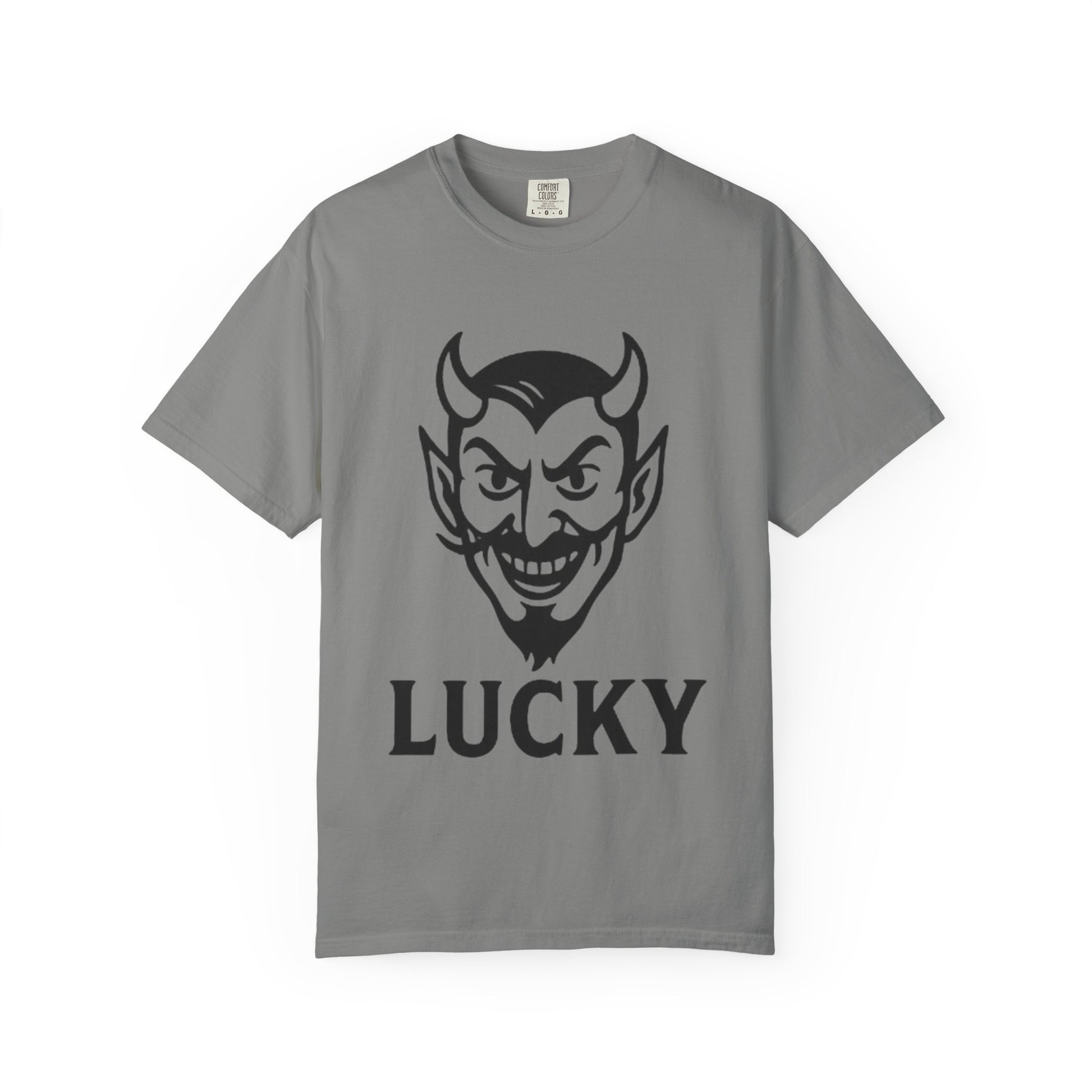 Lucky Devil Graphic Unisex T-Shirt, Spooky Style Tee, Halloween Apparel, Gift for Friends, Casual Wear