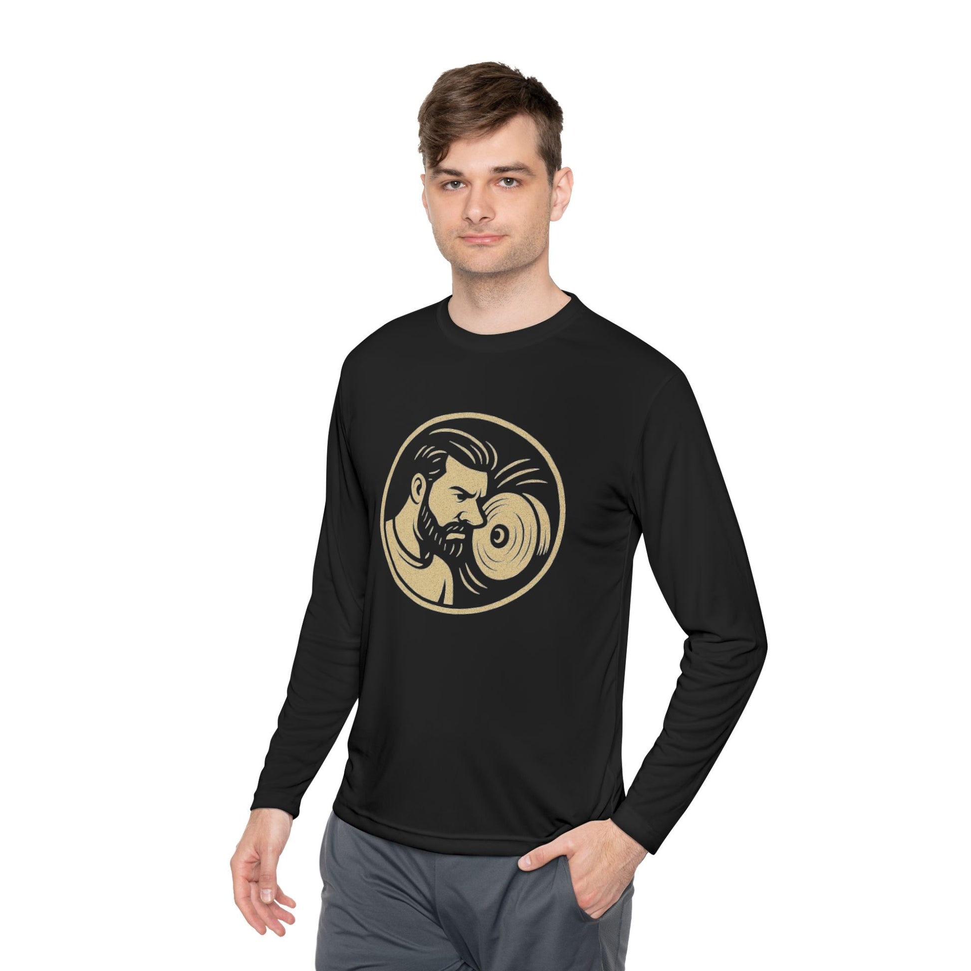 Unisex Lightweight Long Sleeve Tee with Retro DJ Design, Perfect for Music Lovers, Festival Outfits, Casual Wear, Gift for Him