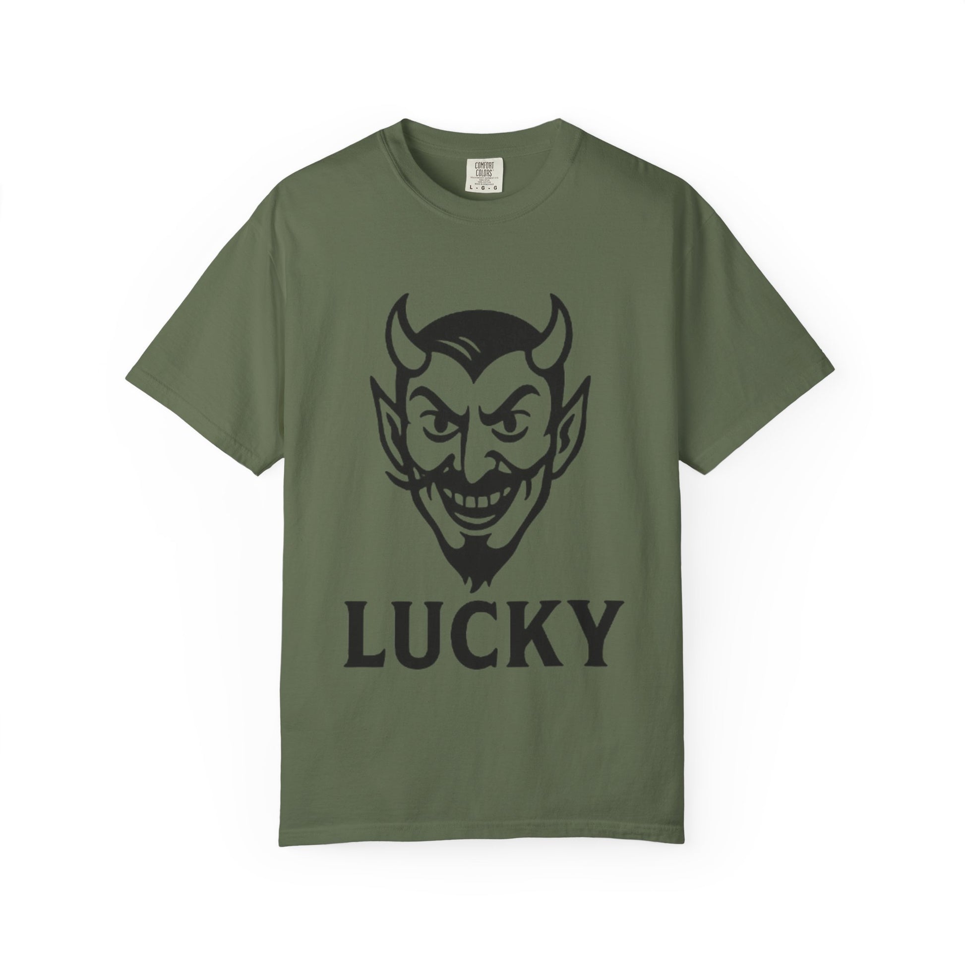 Lucky Devil Graphic Unisex T-Shirt, Spooky Style Tee, Halloween Apparel, Gift for Friends, Casual Wear