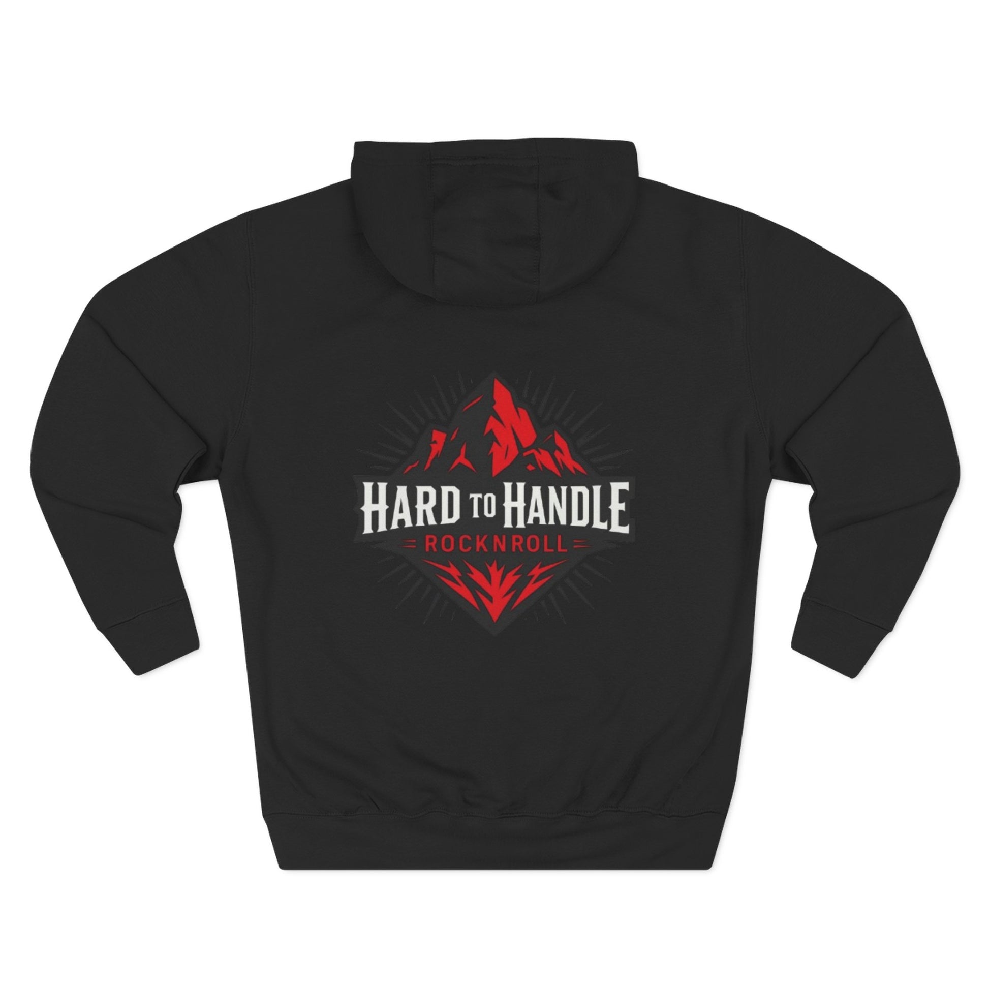 Rock On Fleece Hoodie - A Hard to Handle Design, Music Lover Gift, Cozy Layer, Festival Wear, Gift for Guitarists