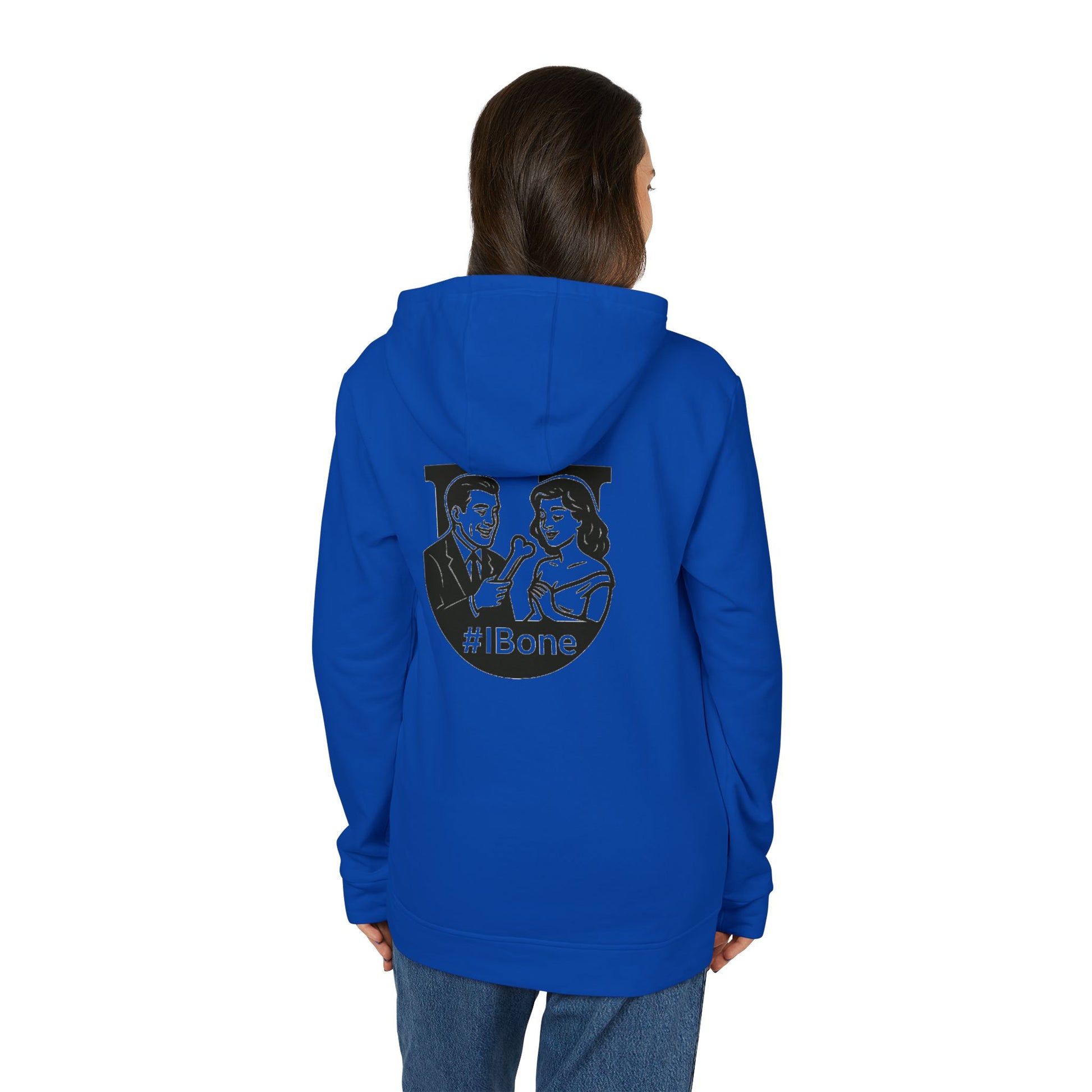 Unisex Fleece Hoodie with #IBone Graphic, Cozy Casual Wear for Everyday, Gift for Friends, Perfect for Events, Sportswear