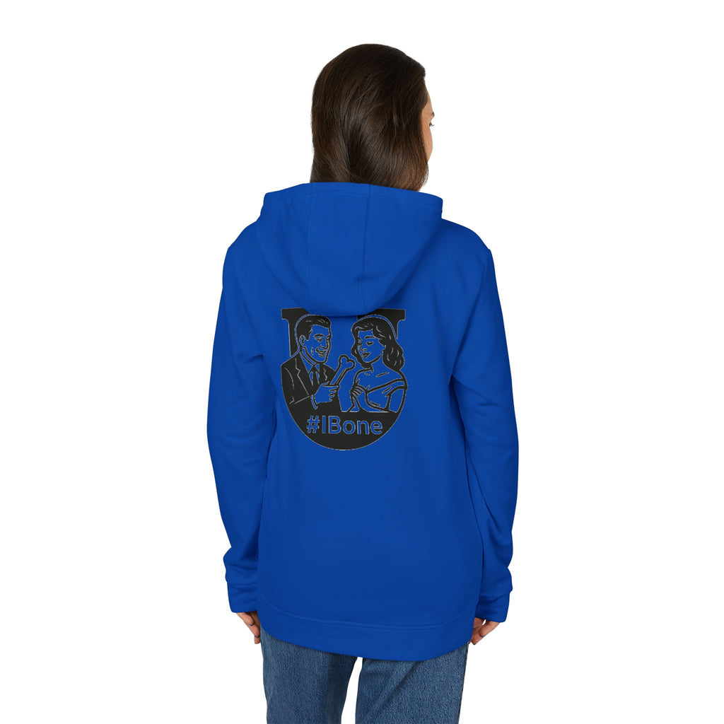 Unisex Fleece Hoodie with #IBone Graphic, Cozy Casual Wear for Everyday, Gift for Friends, Perfect for Events, Sportswear