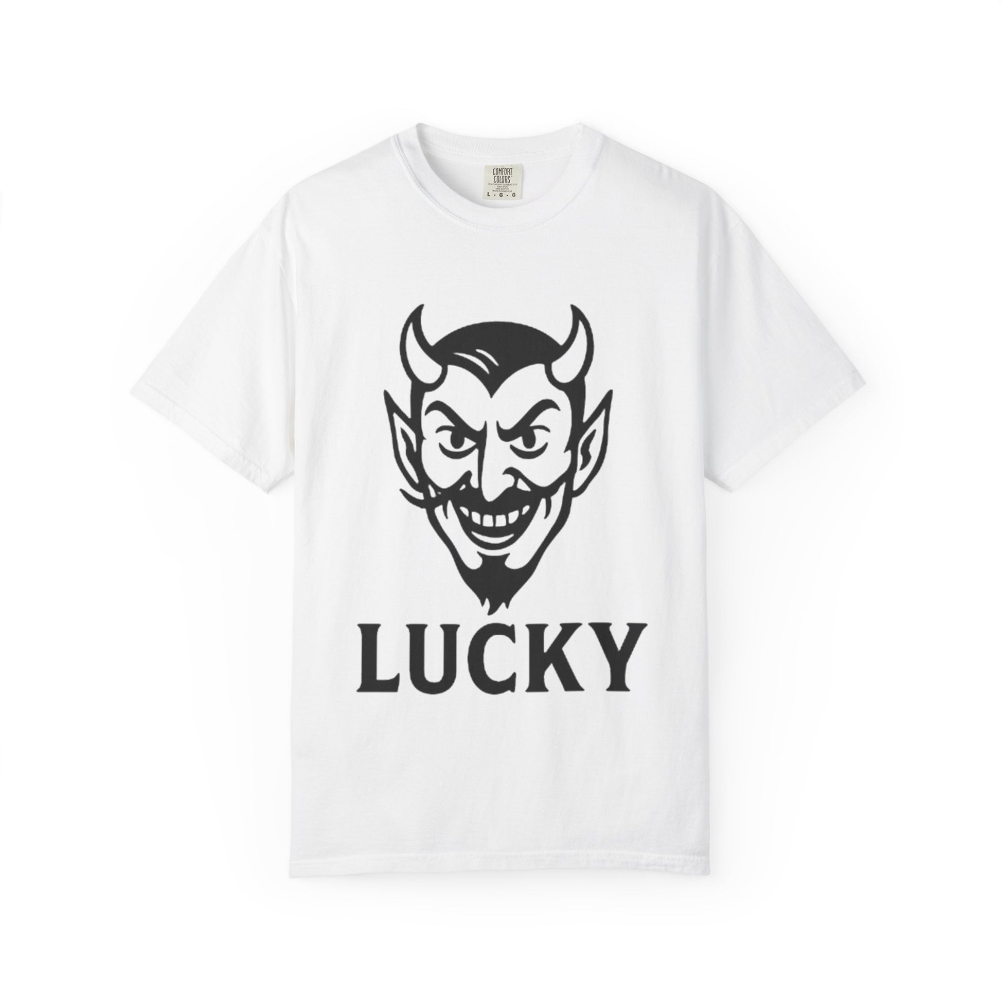 Lucky Devil Graphic Unisex T-Shirt, Spooky Style Tee, Halloween Apparel, Gift for Friends, Casual Wear