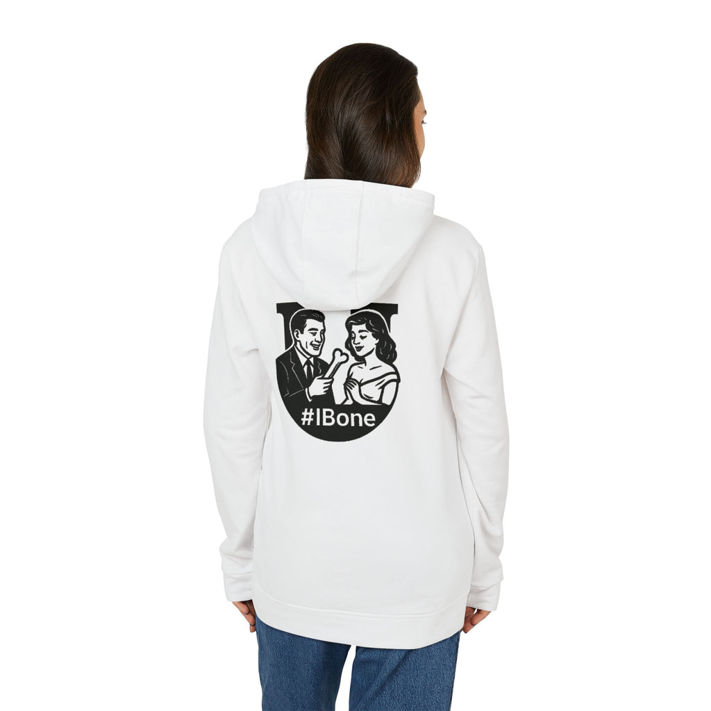 Unisex Fleece Hoodie with #IBone Graphic, Cozy Casual Wear for Everyday, Gift for Friends, Perfect for Events, Sportswear