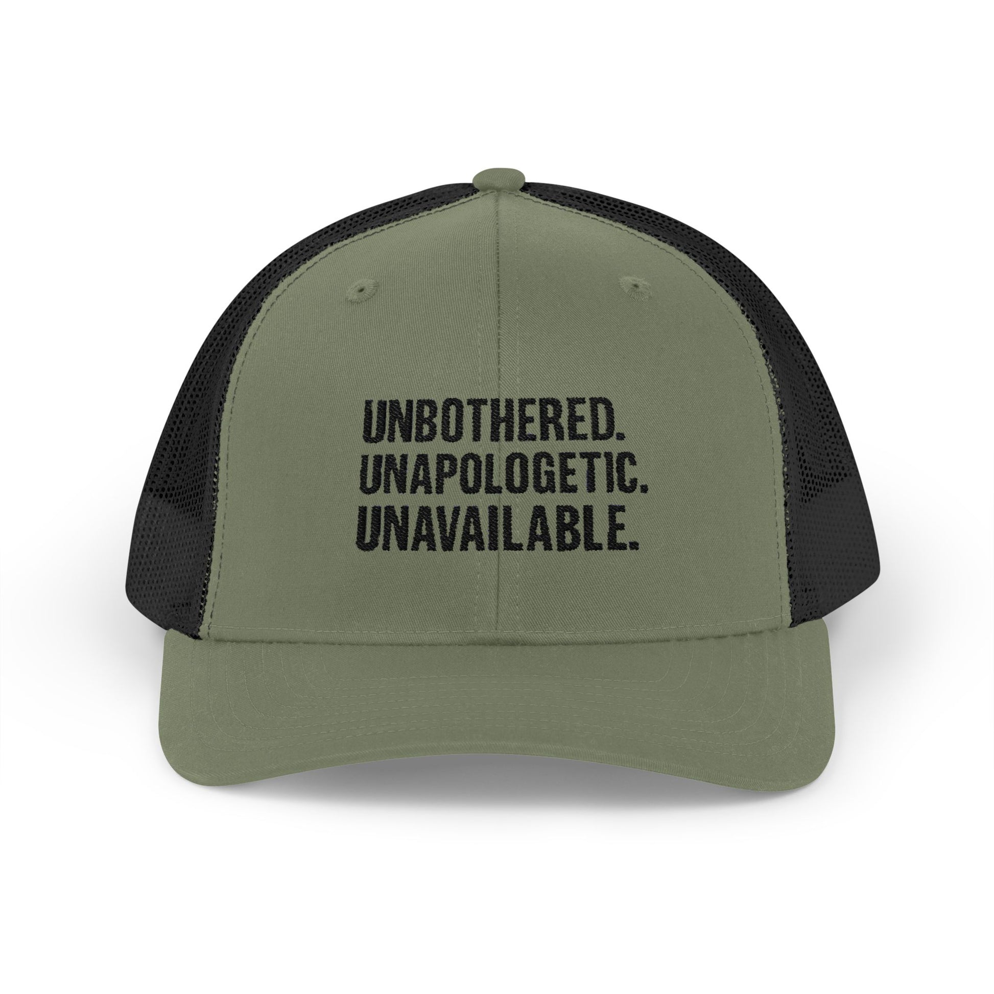 Snapback Cap - Unbothered Unapologetic Unavailable Design