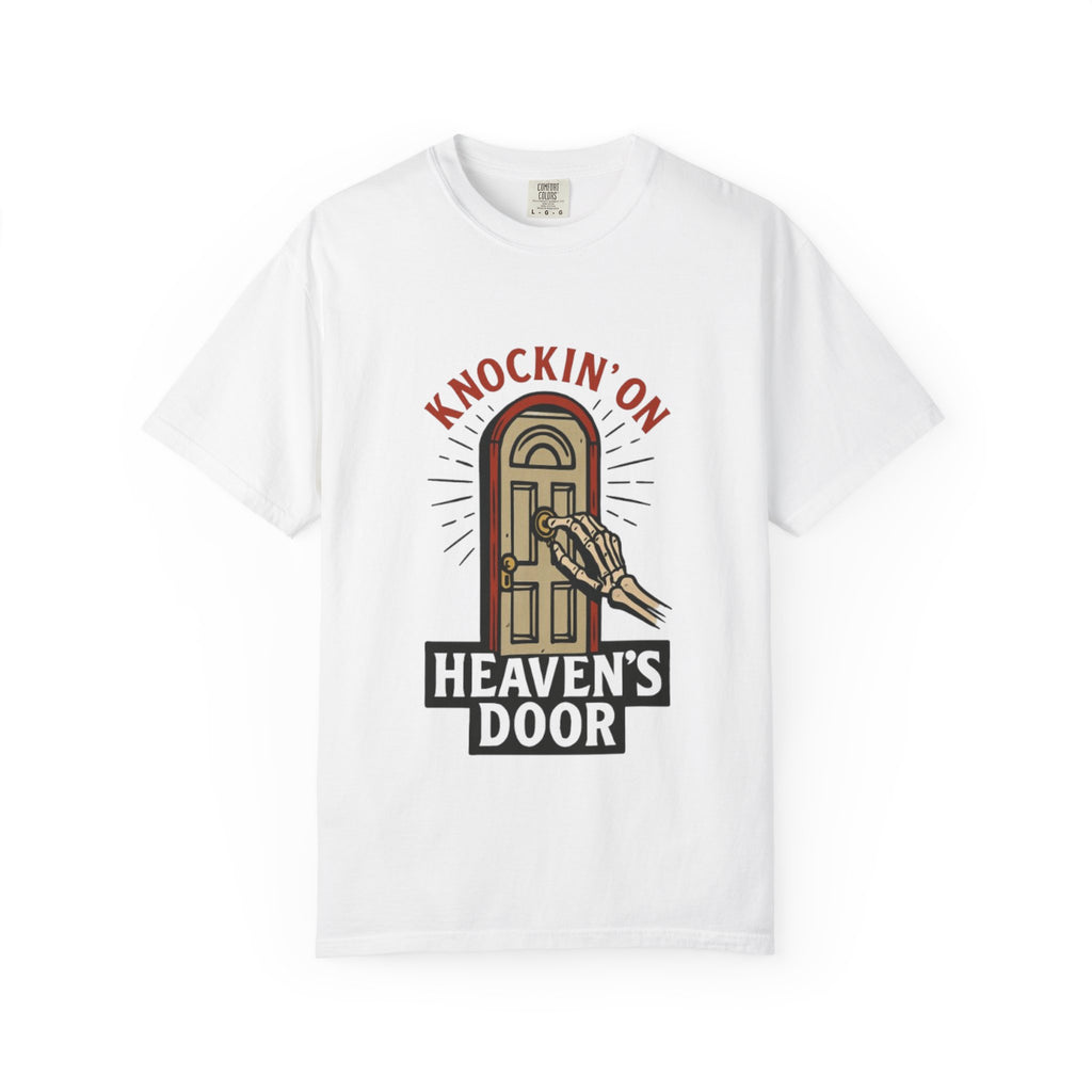 Knockin' on Heaven's Door T-Shirt, Unisex Vintage Tee, Music-Themed Apparel, Gift for Rock Music Fans, Casual Streetwear