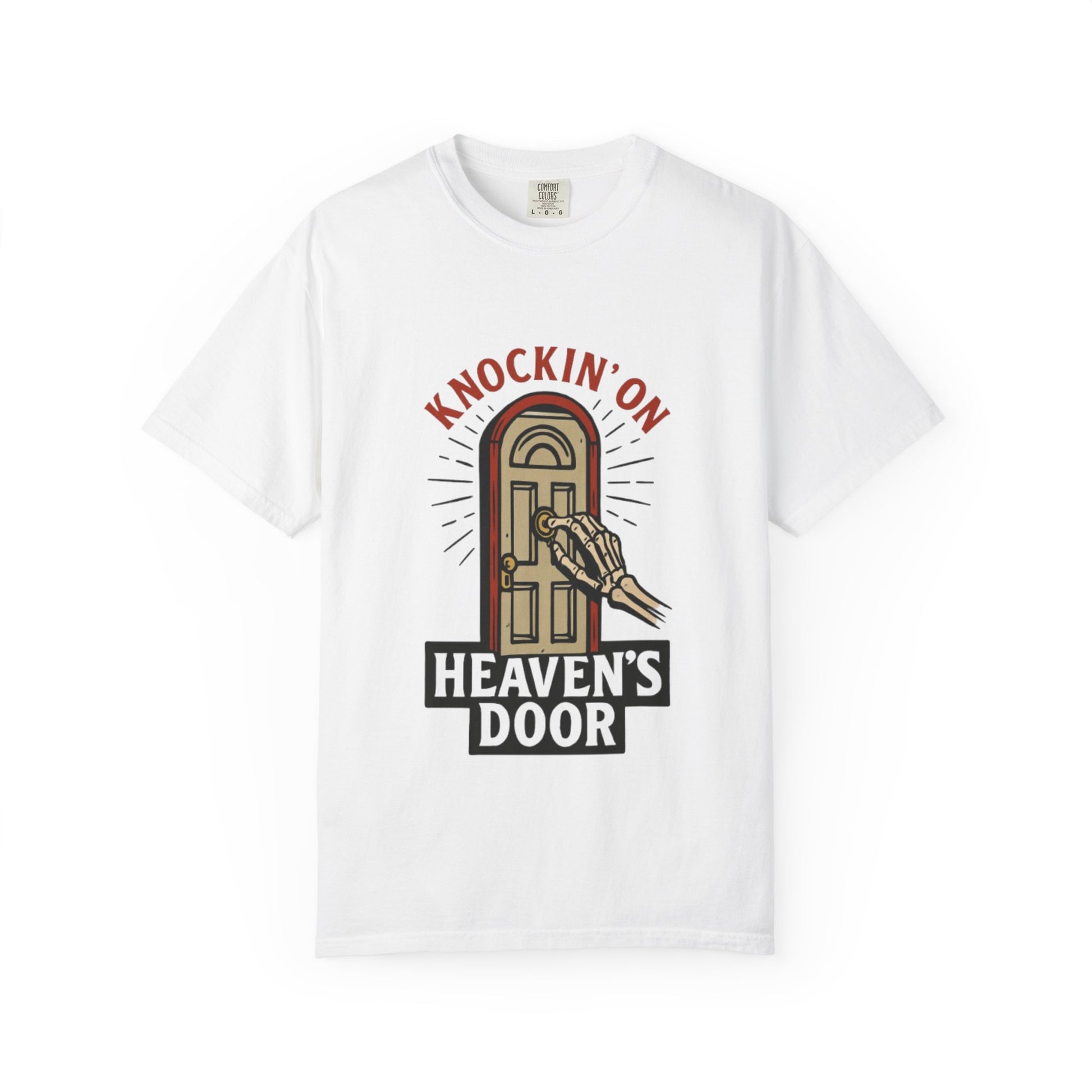 Knockin' on Heaven's Door T-Shirt, Unisex Vintage Tee, Music-Themed Apparel, Gift for Rock Music Fans, Casual Streetwear