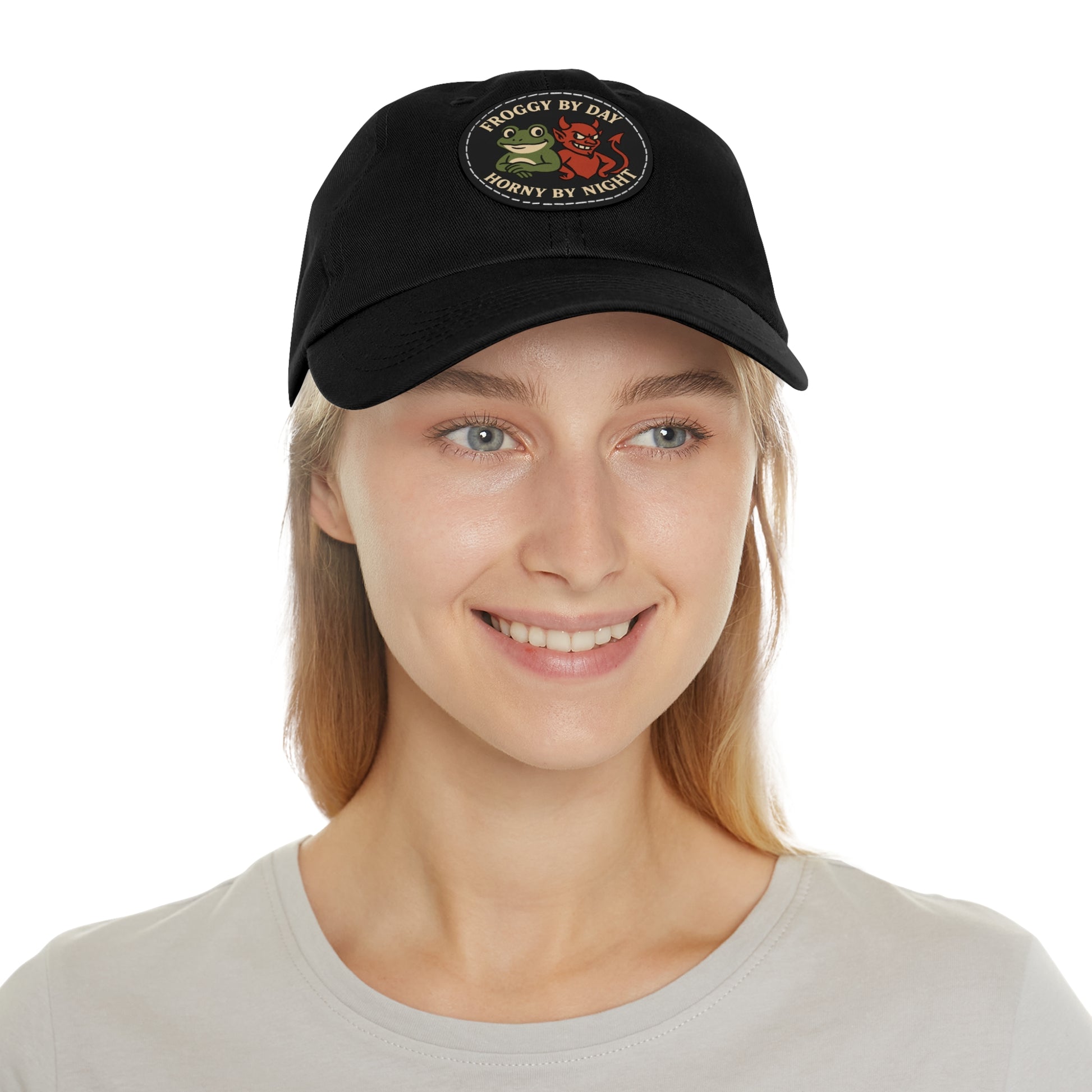 Frog & Devil Dad Hat | Funny Dad Cap, Gift for Father's Day, Casual Style, Outdoor Accessory, Unique Summer Hat
