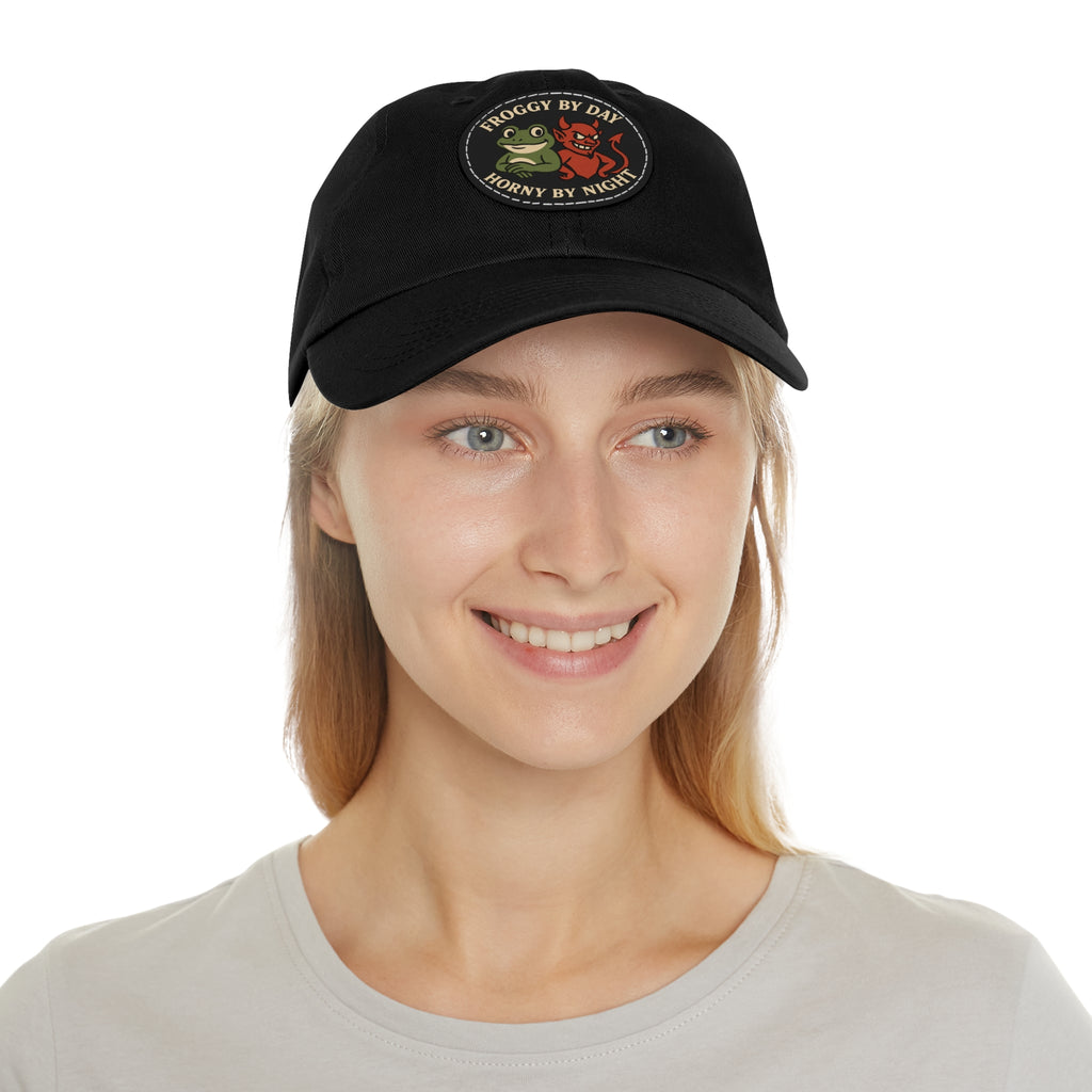 Frog & Devil Dad Hat | Funny Dad Cap, Gift for Father's Day, Casual Style, Outdoor Accessory, Unique Summer Hat