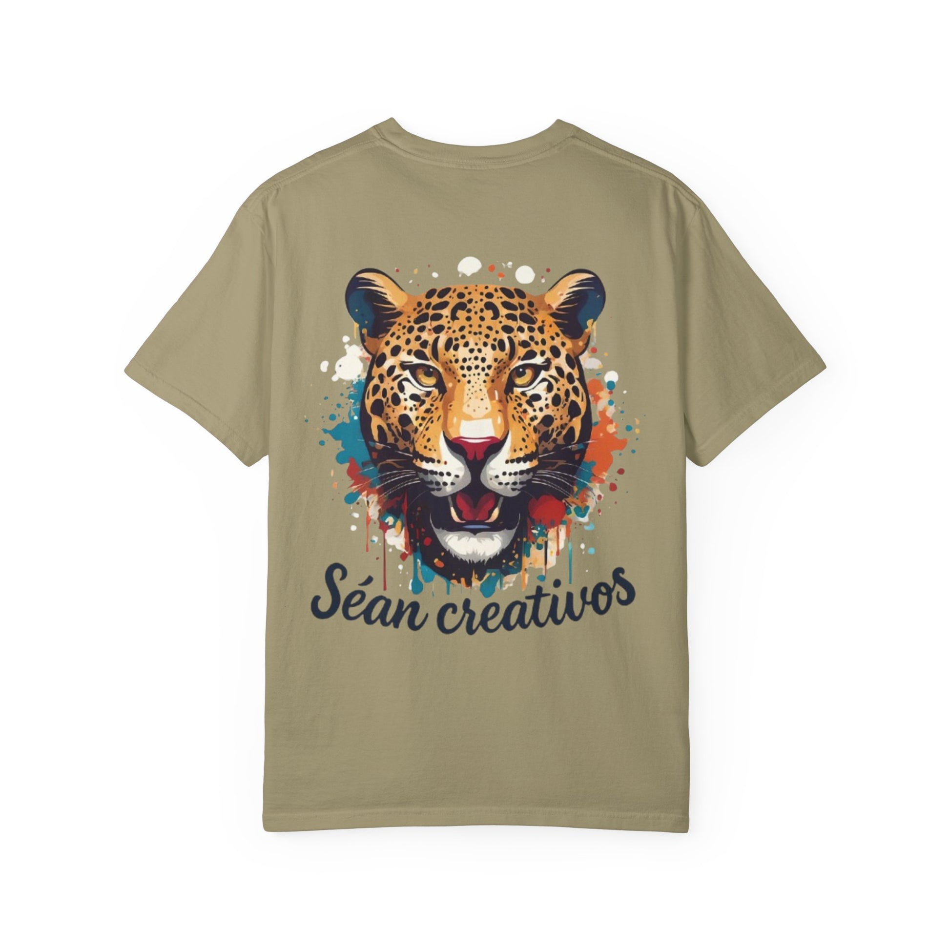 Creative Leopard T-Shirt, Artistic Animal Tee, Unique Gift for Art Lovers, Casual Wear, Trendy Fashion Statement
