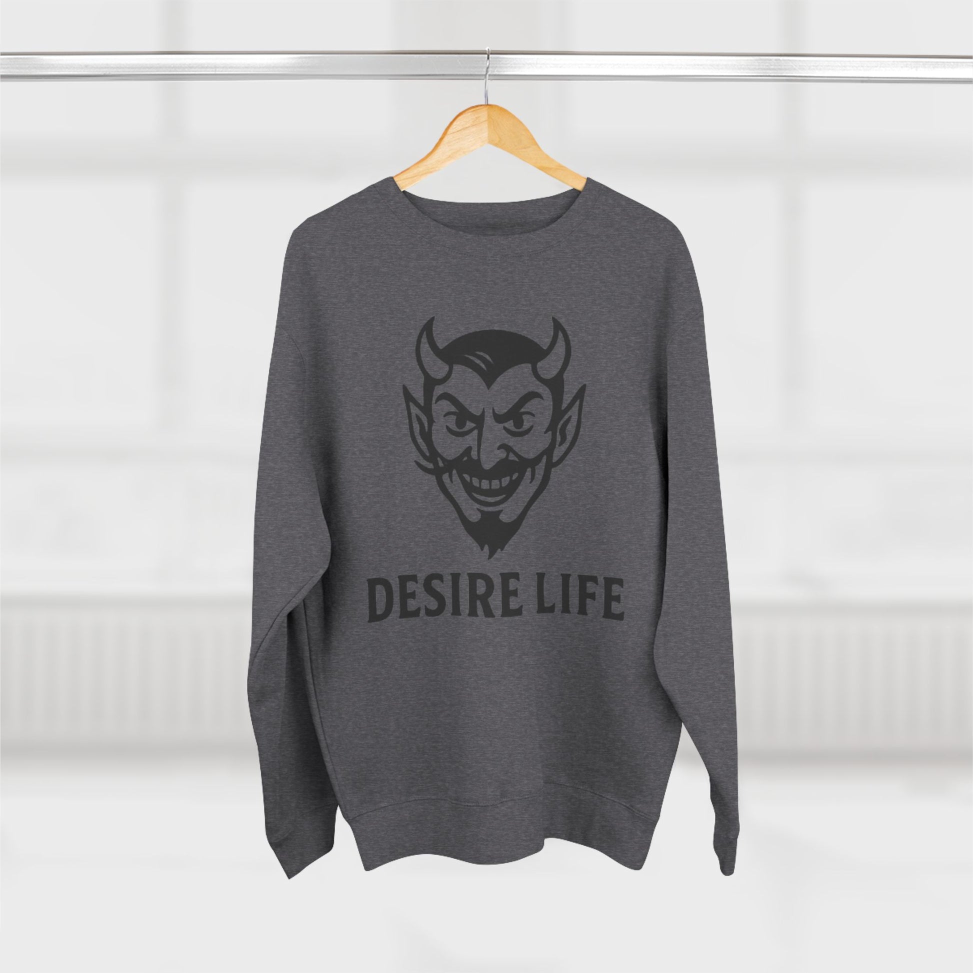Unisex Crewneck Sweatshirt with 'Desire Life' Design | Casual Streetwear, Graphic Sweatshirt, Gift for Him/Her, Trendy Fashion, [...]