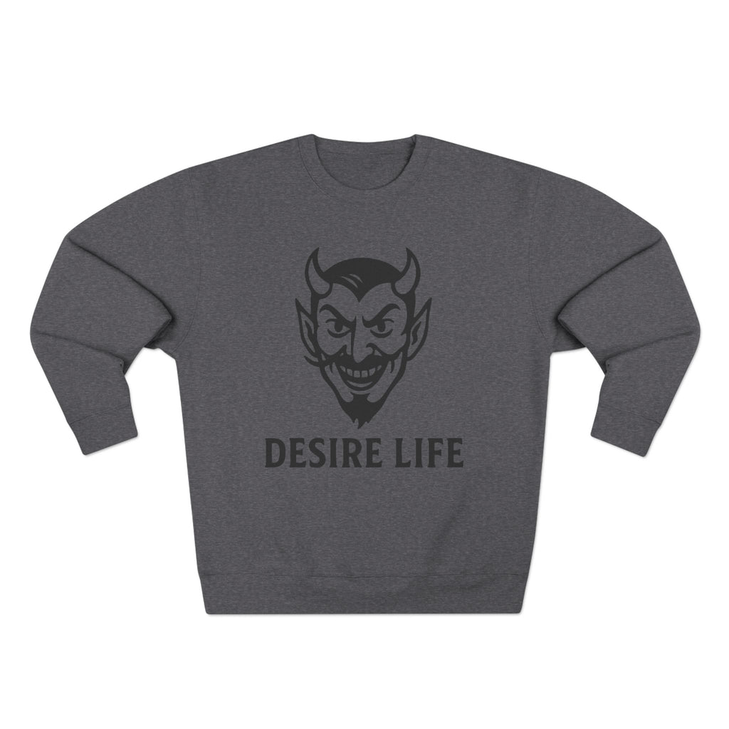 Unisex Crewneck Sweatshirt with 'Desire Life' Design | Casual Streetwear, Graphic Sweatshirt, Gift for Him/Her, Trendy Fashion, [...]