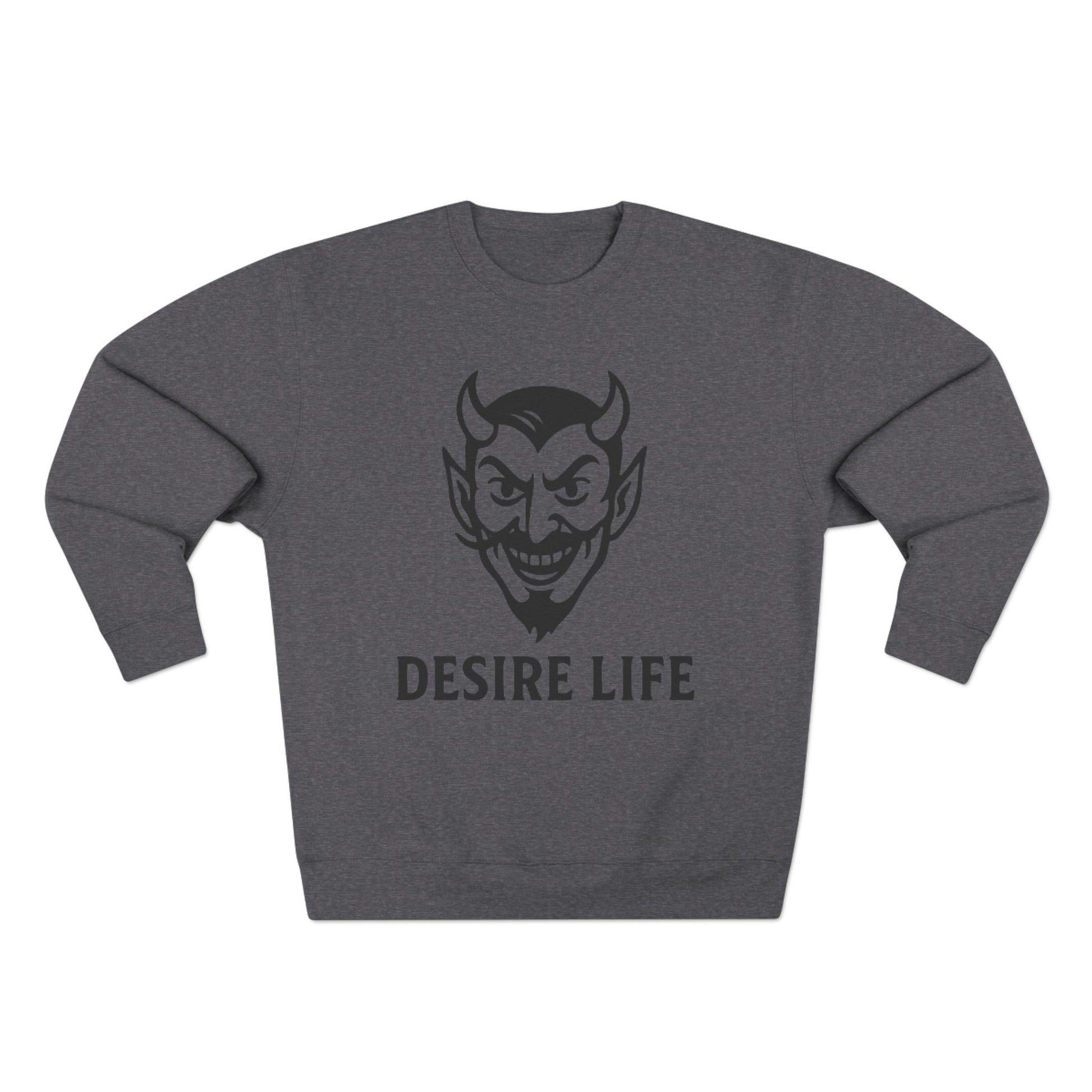 Unisex Crewneck Sweatshirt with 'Desire Life' Design | Casual Streetwear, Graphic Sweatshirt, Gift for Him/Her, Trendy Fashion, [...]