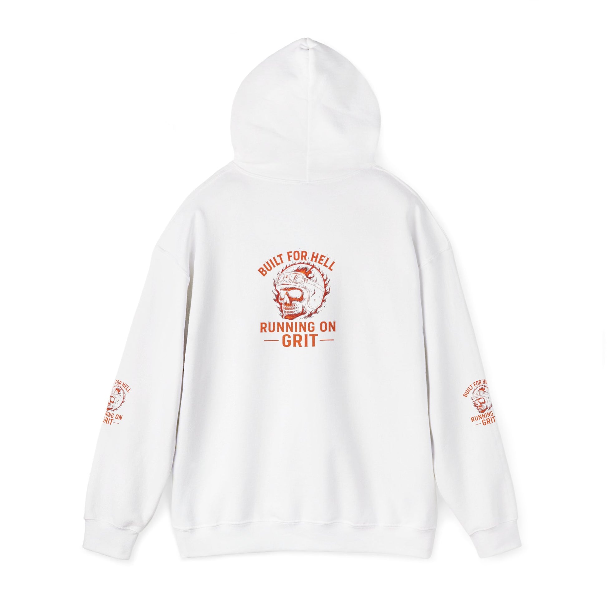 Built for Hell Hoodie - Unisex Heavy Blend Sweatshirt, Grit Motivation Apparel, Outdoorsy Gift, Casual Wear, Workout Hoodie