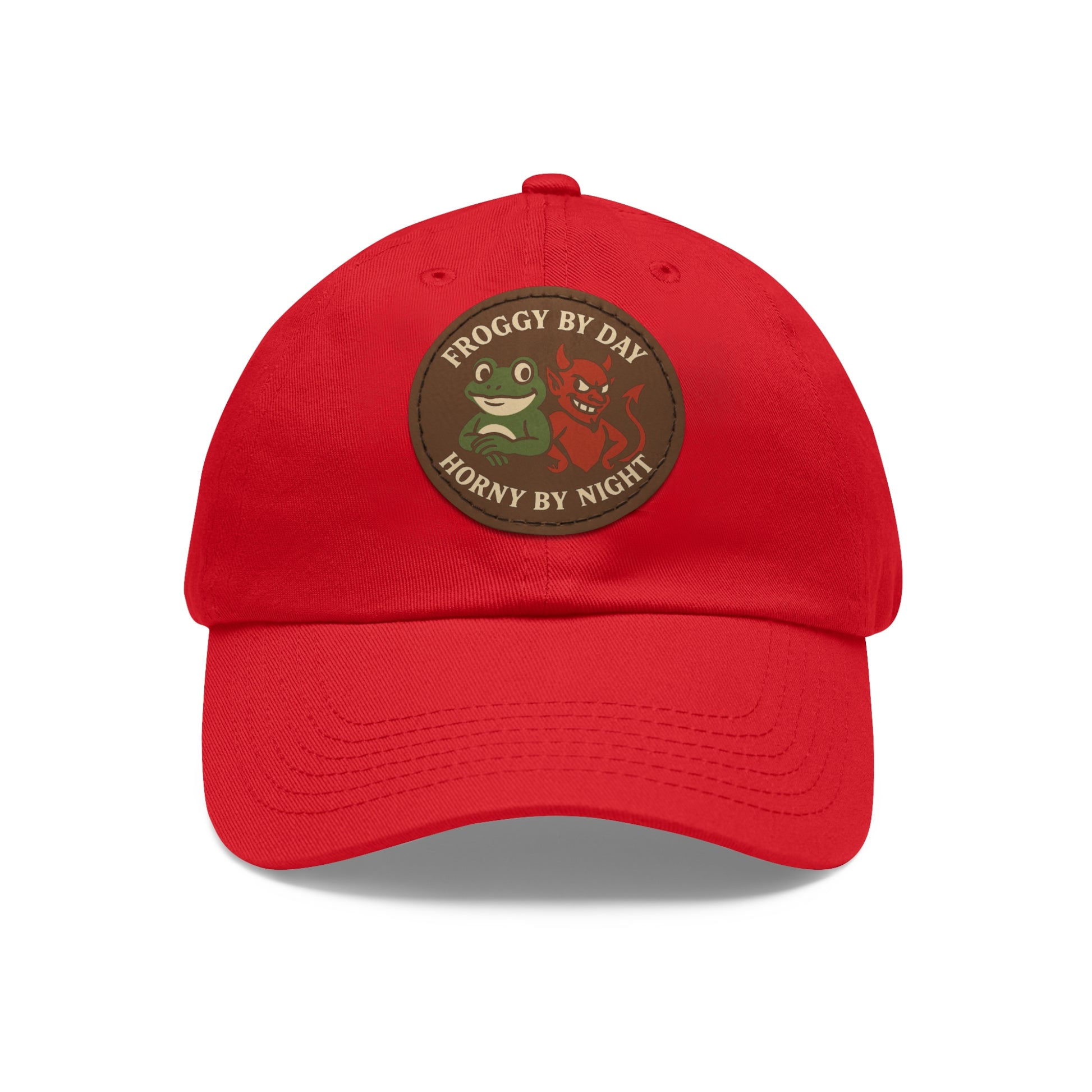 Frog & Devil Dad Hat | Funny Dad Cap, Gift for Father's Day, Casual Style, Outdoor Accessory, Unique Summer Hat