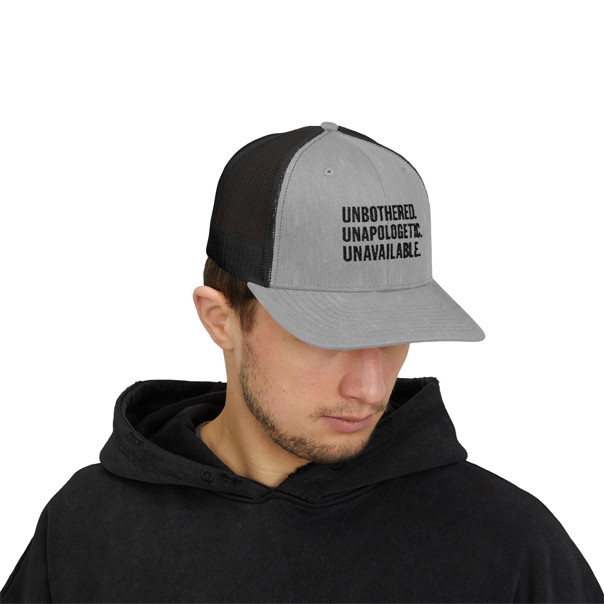 Snapback Cap - Unbothered Unapologetic Unavailable Design