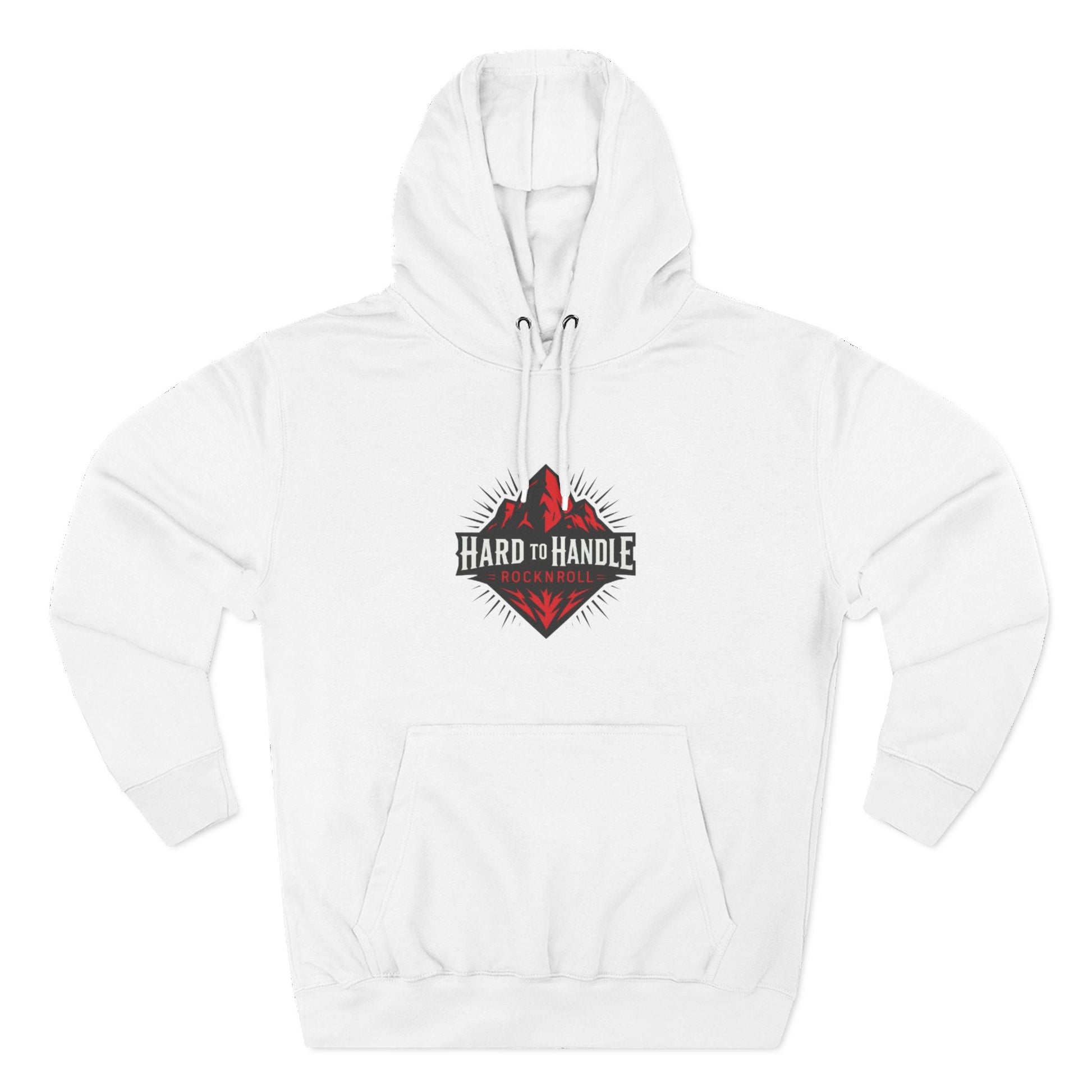 Rock On Fleece Hoodie - A Hard to Handle Design, Music Lover Gift, Cozy Layer, Festival Wear, Gift for Guitarists