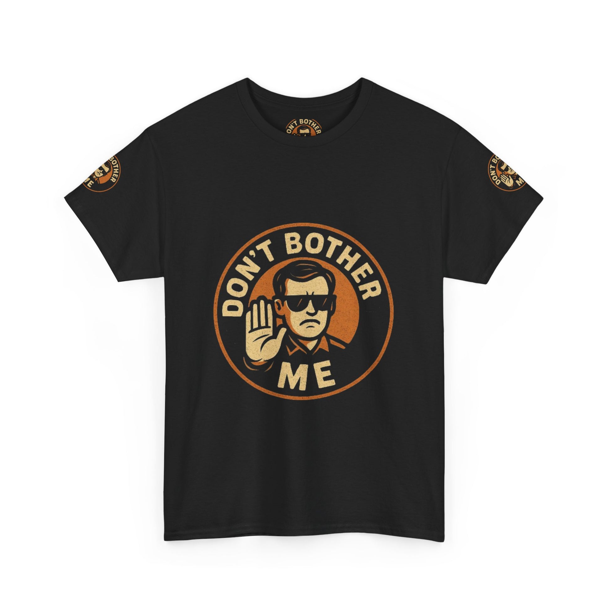 Unisex Heavy Cotton Tee with 'Don't Bother Me' Design - Relaxed Fit Shirt for Casual Wear, Gift for Friends, Birthday, and Everyday Use