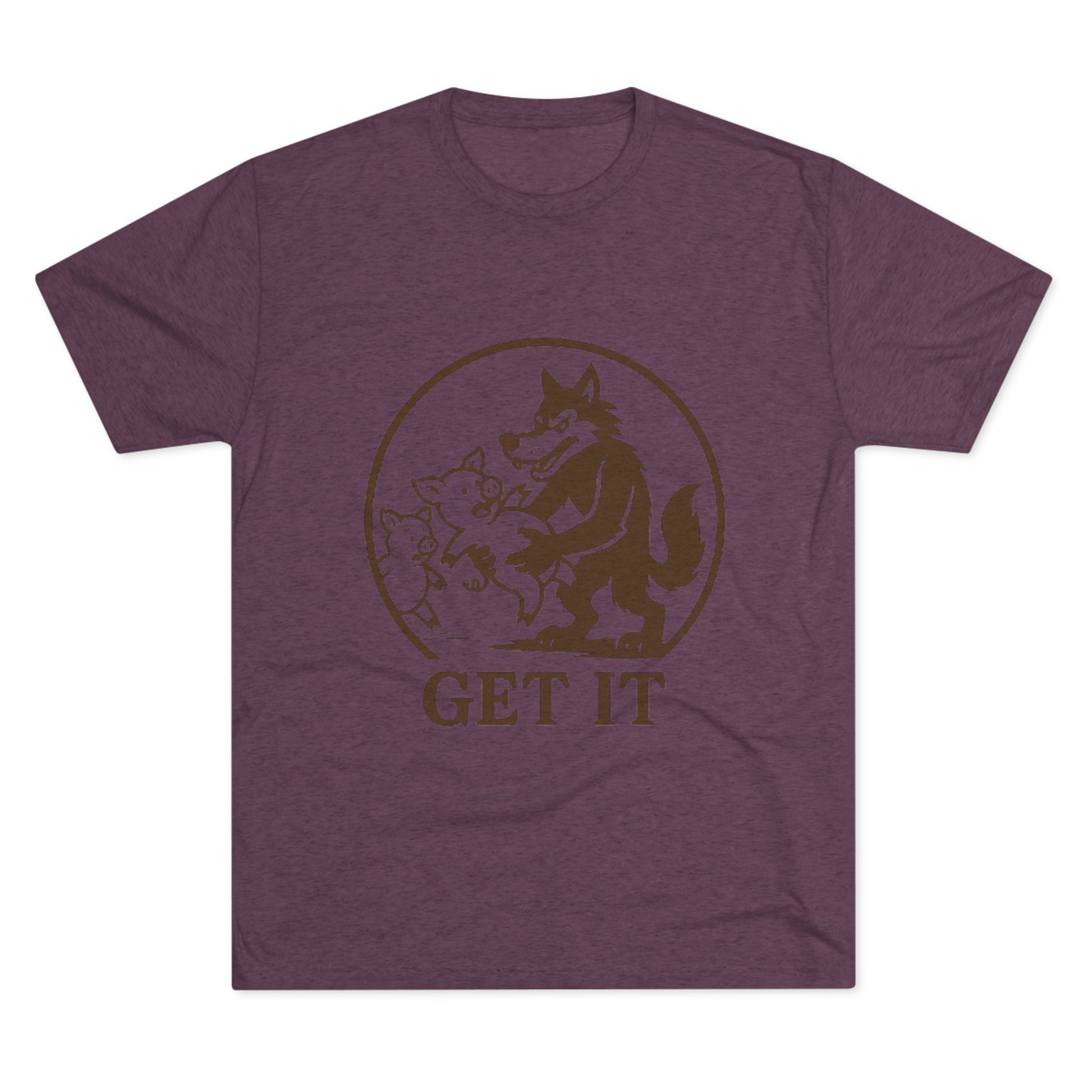 Playful Animal Graphic Tee - Unisex Crew Shirt, Funny Wolf Design, Gifts for Animal Lovers, Casual Wear, Humor Apparel, Birthday Gift
