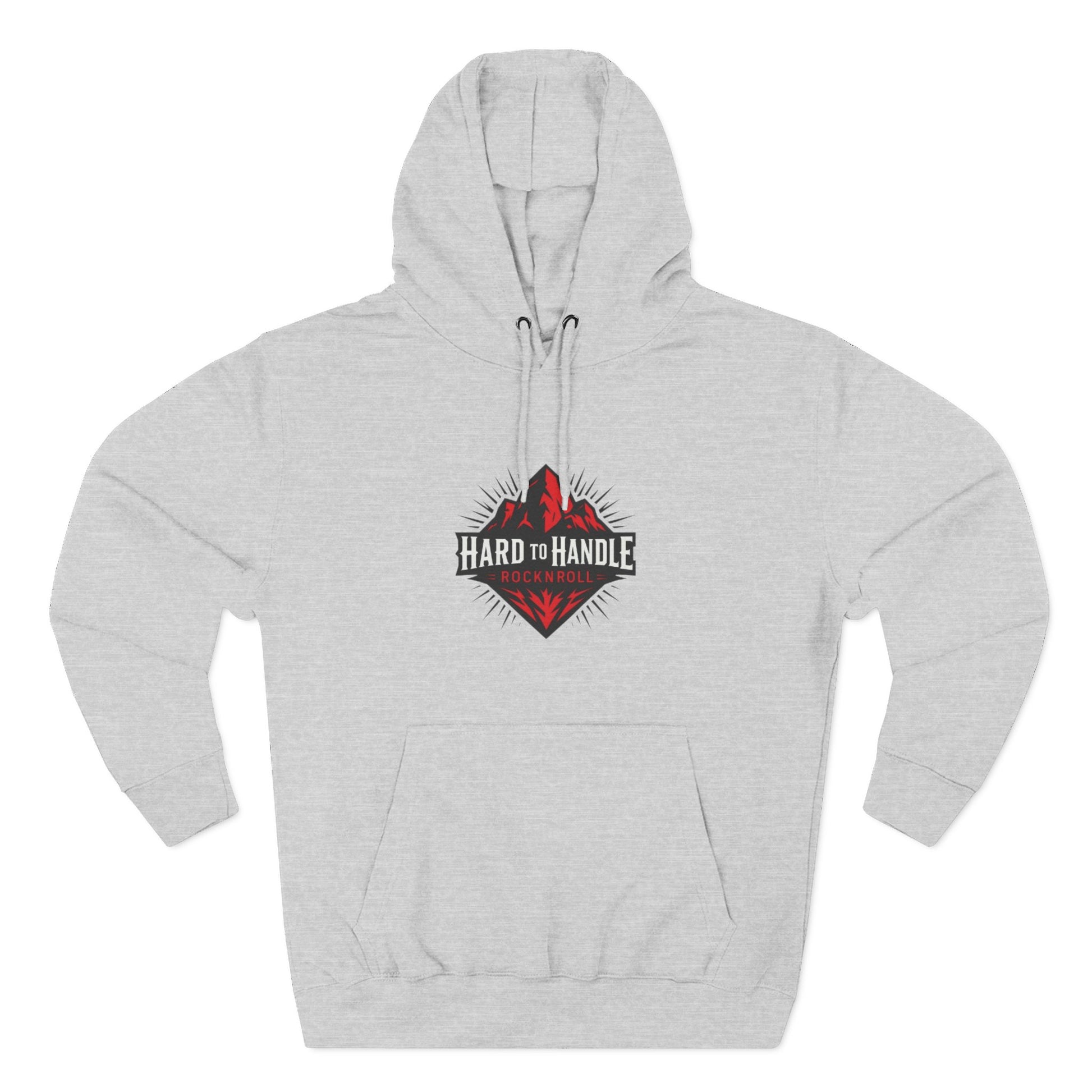Rock On Fleece Hoodie - A Hard to Handle Design, Music Lover Gift, Cozy Layer, Festival Wear, Gift for Guitarists