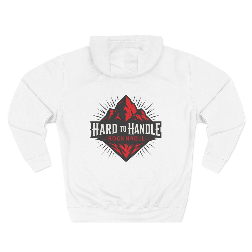 Rock On Fleece Hoodie - A Hard to Handle Design, Music Lover Gift, Cozy Layer, Festival Wear, Gift for Guitarists