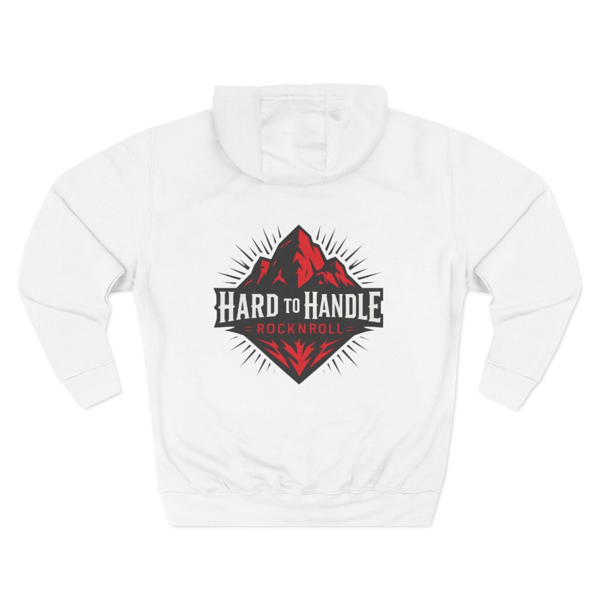 Rock On Fleece Hoodie - A Hard to Handle Design, Music Lover Gift, Cozy Layer, Festival Wear, Gift for Guitarists