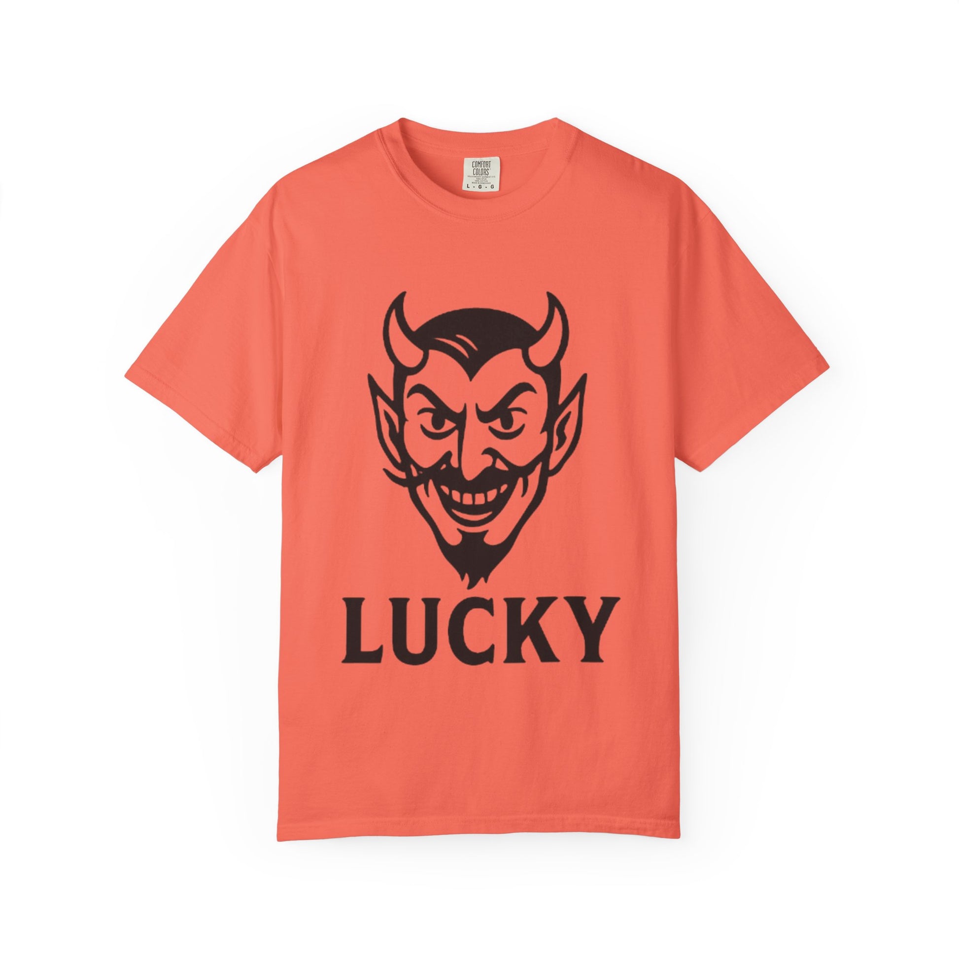 Lucky Devil Graphic Unisex T-Shirt, Spooky Style Tee, Halloween Apparel, Gift for Friends, Casual Wear