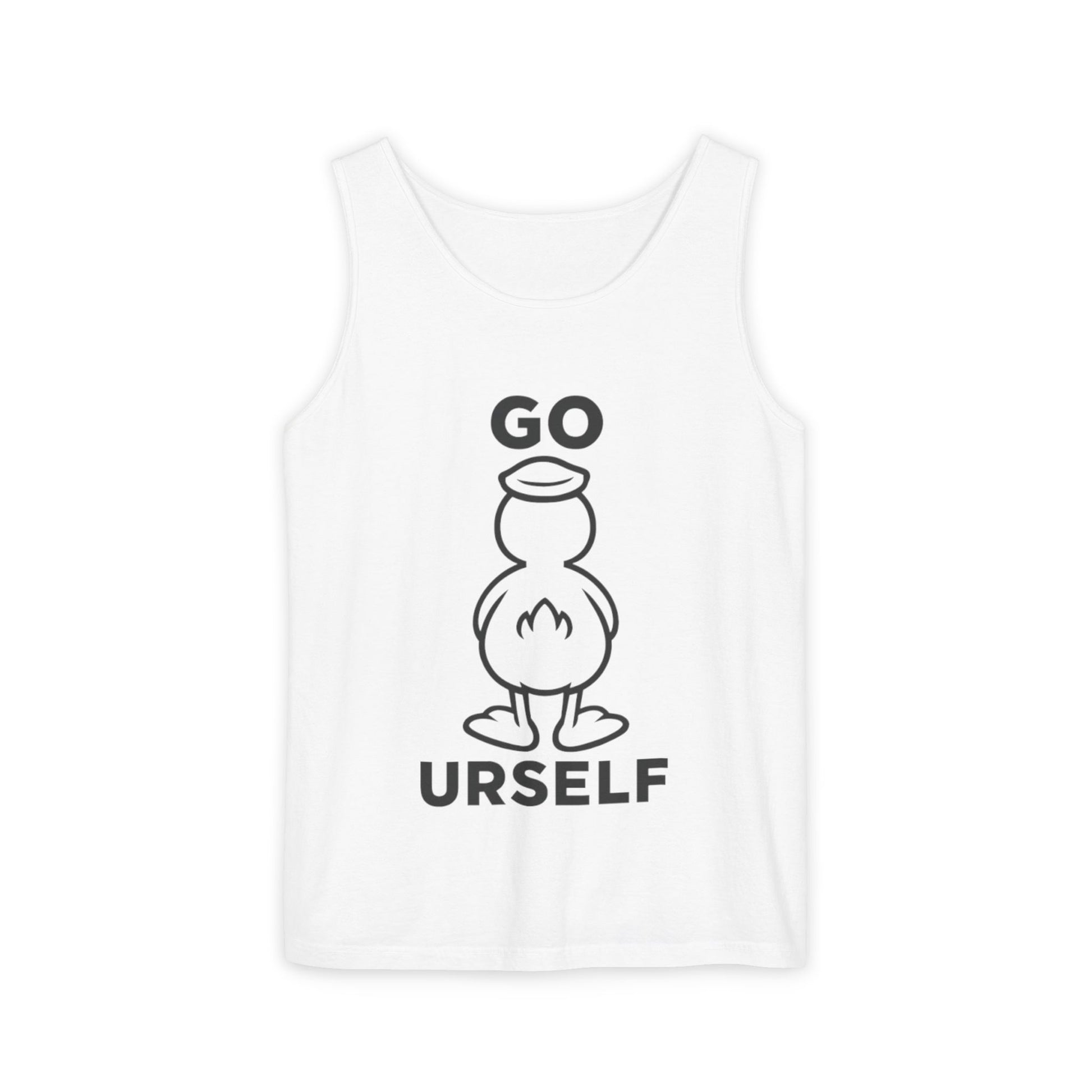 Humorous Unisex Tank Top - "Go Urself" - Perfect for Summer Outings, Gifts, and Casual Wear, Beachwear, Party Attire, Fun Statement Tee