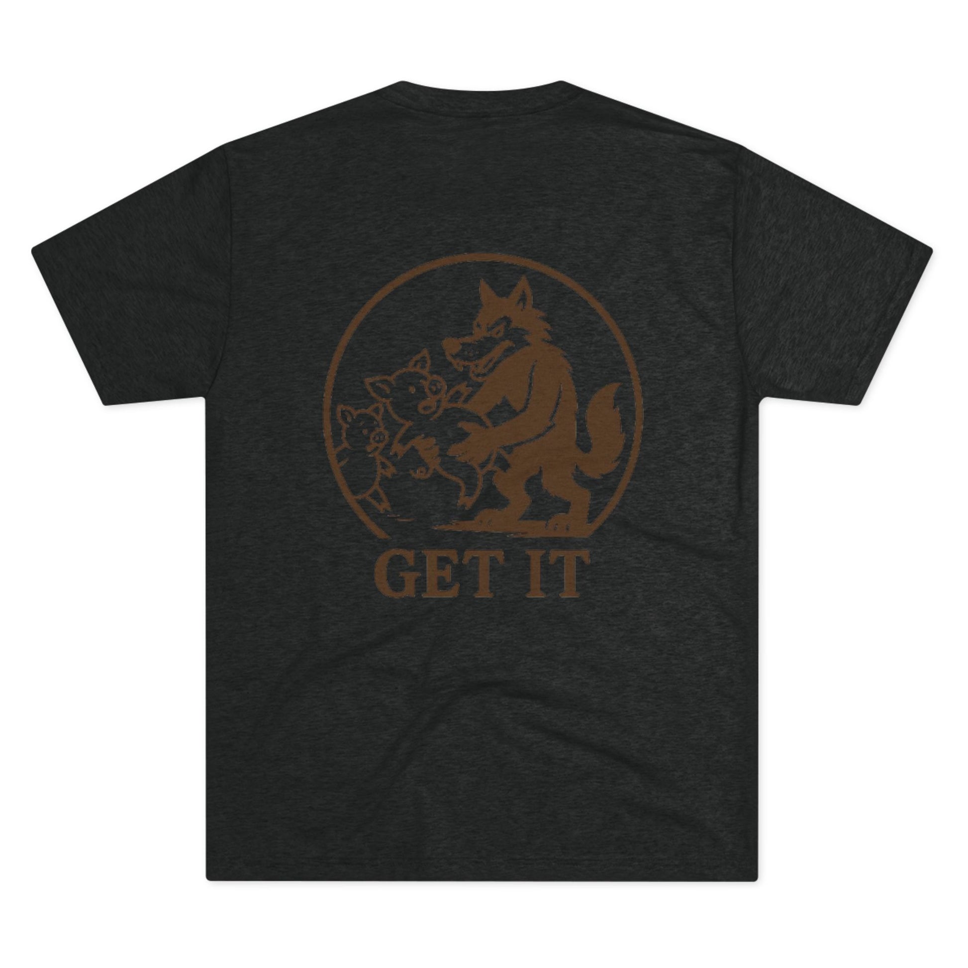 Playful Animal Graphic Tee - Unisex Crew Shirt, Funny Wolf Design, Gifts for Animal Lovers, Casual Wear, Humor Apparel, Birthday Gift