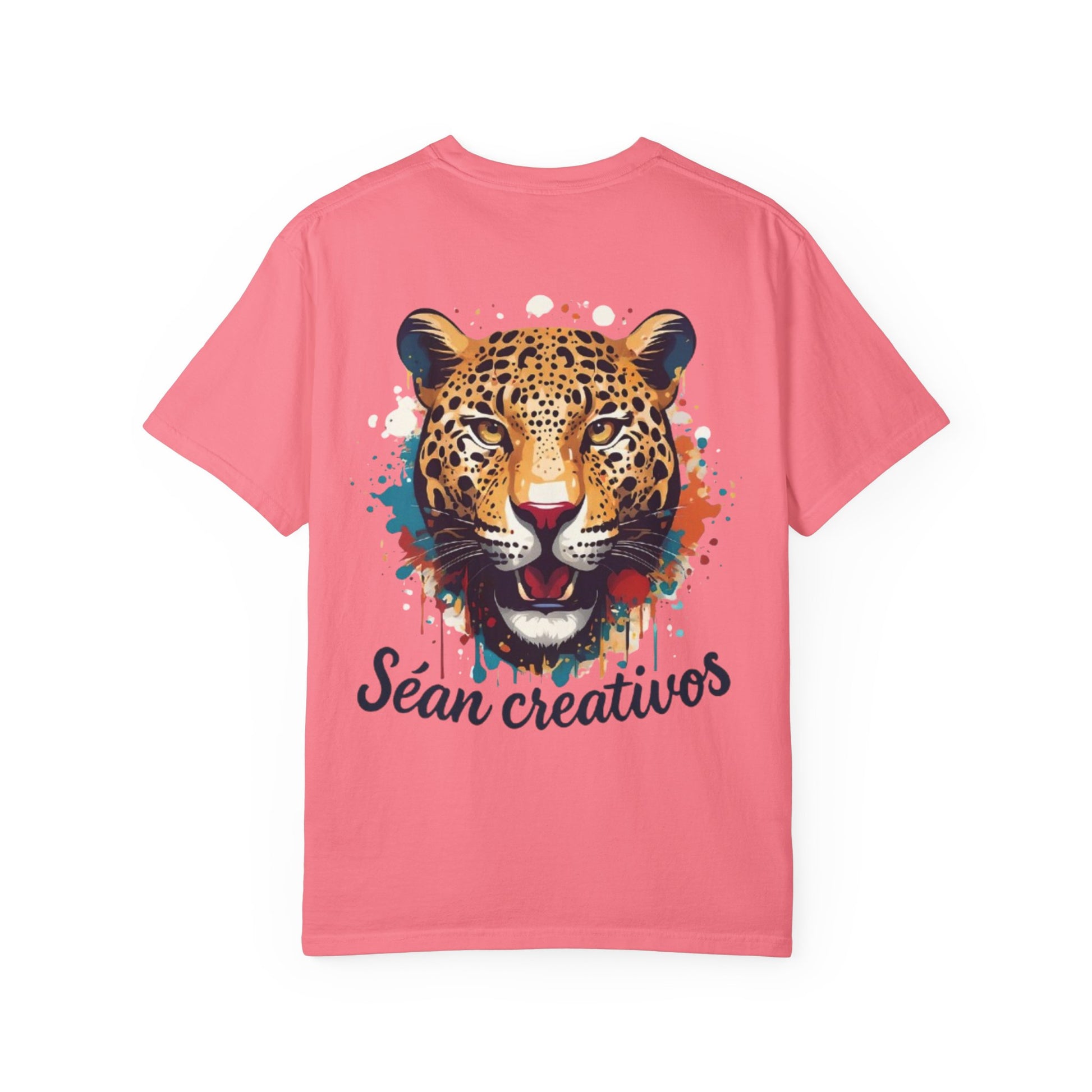 Creative Leopard T-Shirt, Artistic Animal Tee, Unique Gift for Art Lovers, Casual Wear, Trendy Fashion Statement