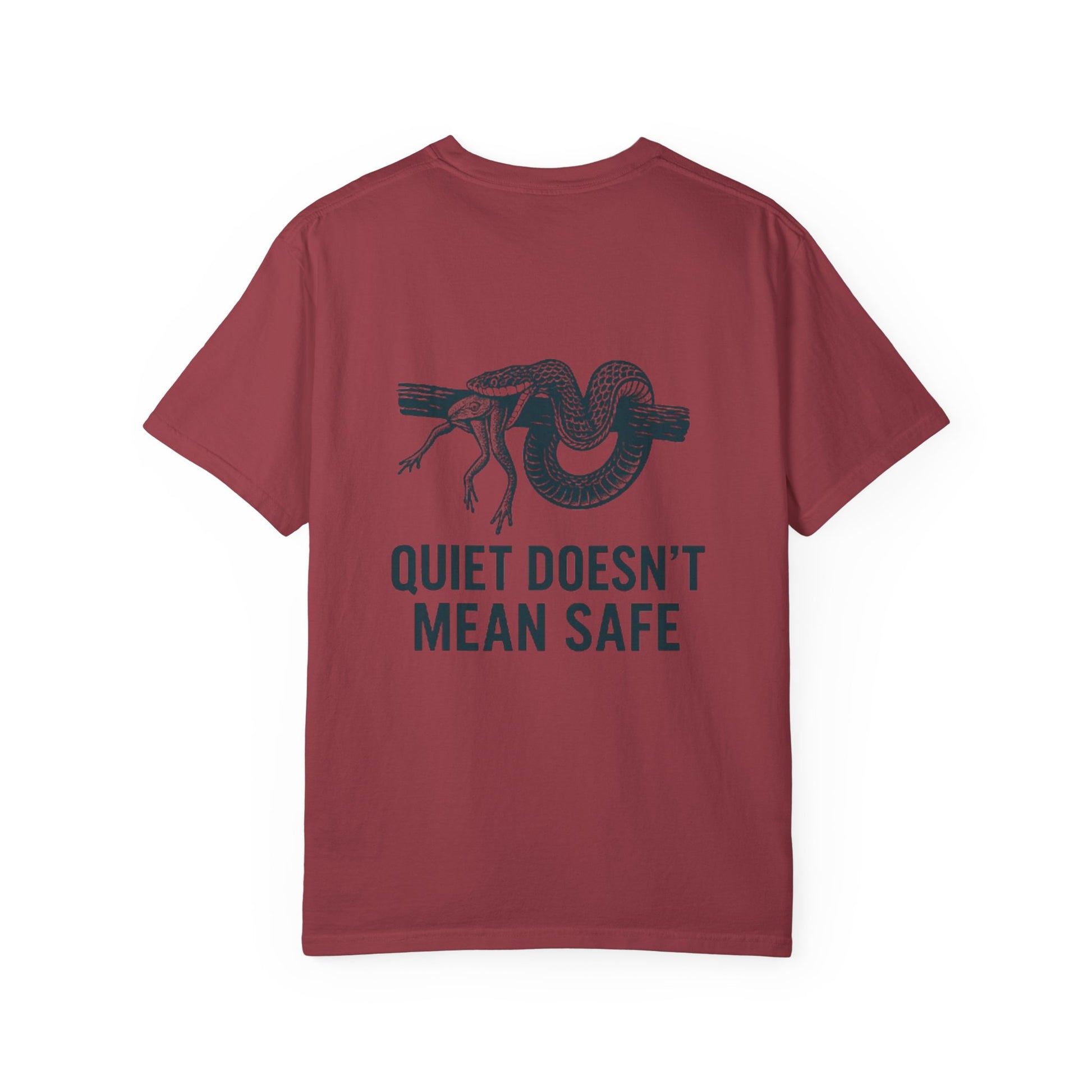 Snake and Frog Unisex T-Shirt - Nature Lover Gift, Adventure Apparel, Unique Graphic Tee, Eco-Friendly Fashion, Wildlife Enthusiast Shirt