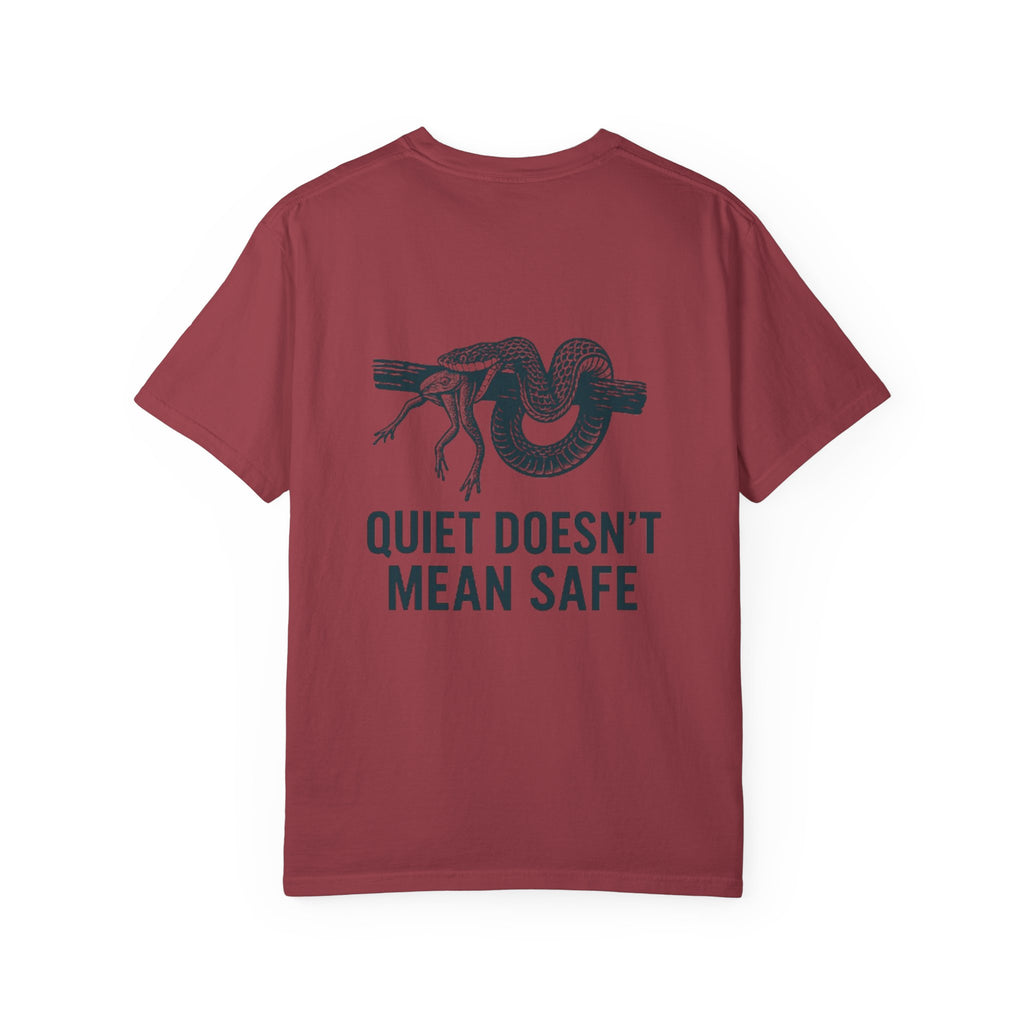 Snake and Frog Unisex T-Shirt - Nature Lover Gift, Adventure Apparel, Unique Graphic Tee, Eco-Friendly Fashion, Wildlife Enthusiast Shirt
