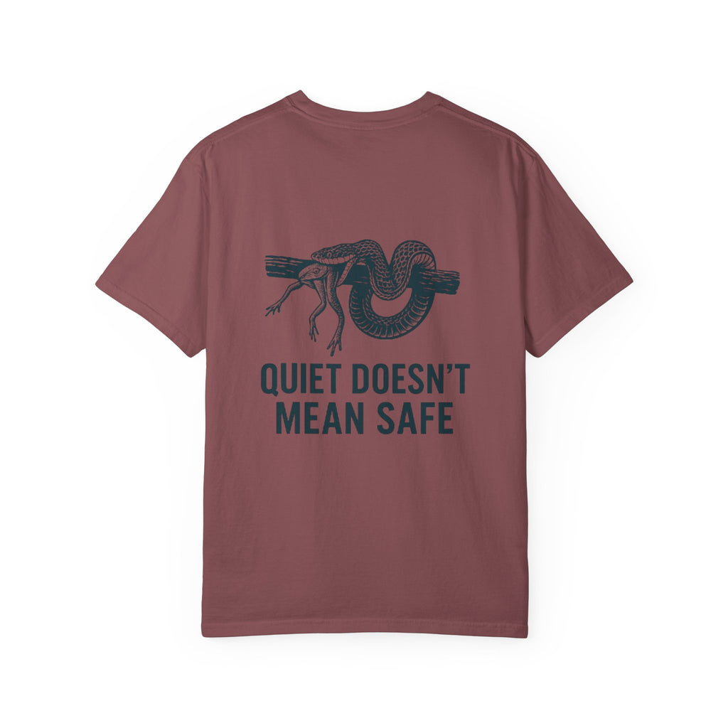 Snake and Frog Unisex T-Shirt - Nature Lover Gift, Adventure Apparel, Unique Graphic Tee, Eco-Friendly Fashion, Wildlife Enthusiast Shirt