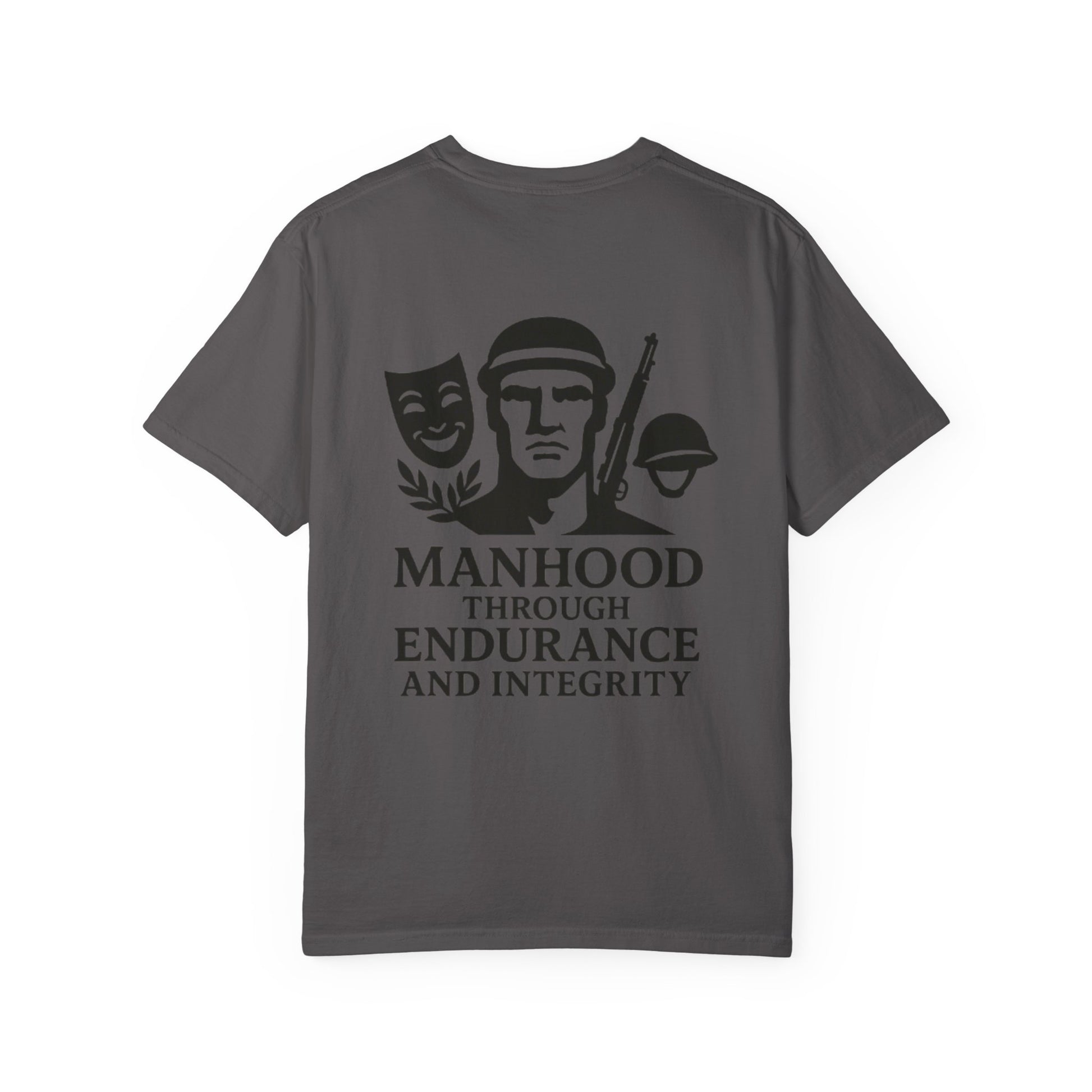 Inspirational Unisex T-Shirt: Manhood Through Endurance and Integrity, Gift for Dads, Motivational Apparel, Everyday Wear, Men's T-Shirt