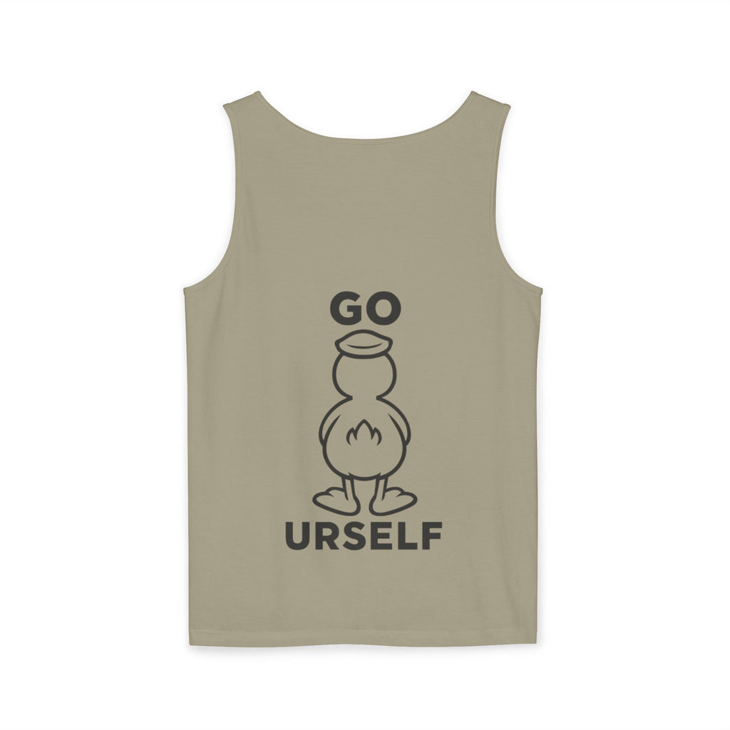 Humorous Unisex Tank Top - "Go Urself" - Perfect for Summer Outings, Gifts, and Casual Wear, Beachwear, Party Attire, Fun Statement Tee
