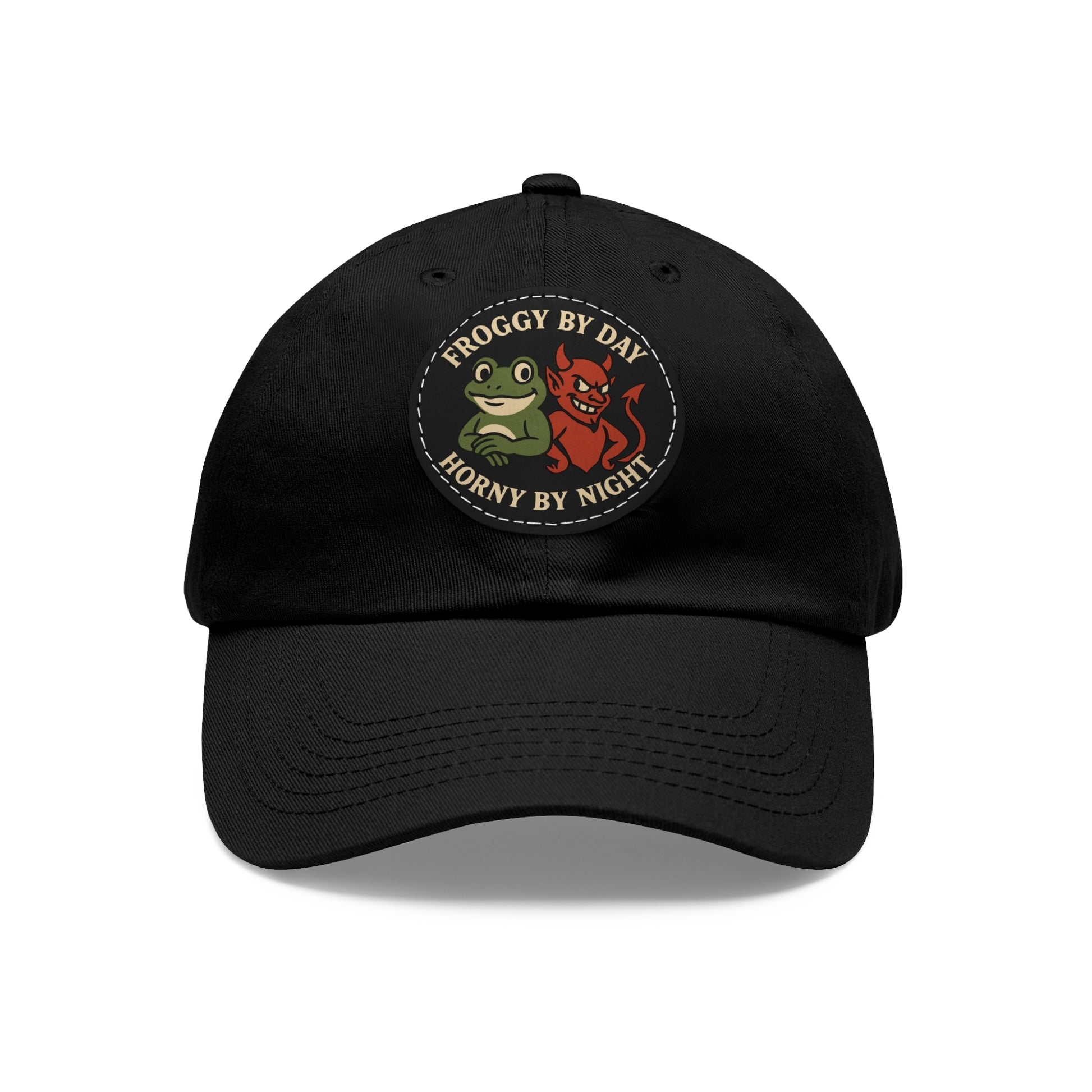 Frog & Devil Dad Hat | Funny Dad Cap, Gift for Father's Day, Casual Style, Outdoor Accessory, Unique Summer Hat