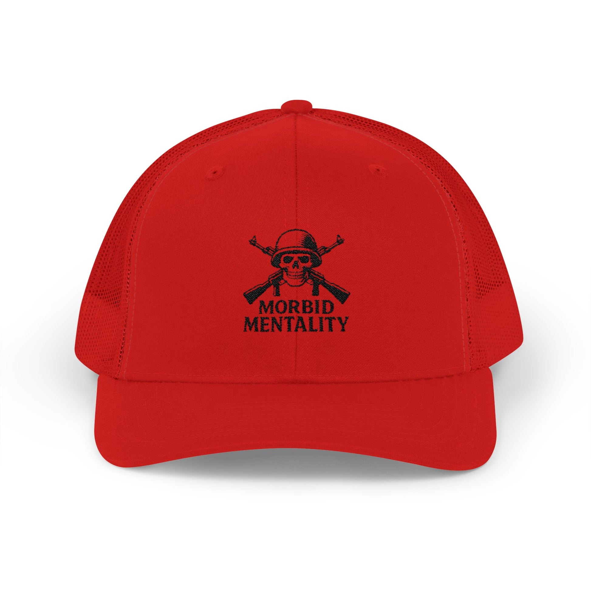 Morbid Mentality Snapback Trucker Cap | Gothic Style, Unique Gift for Trendsetters, Perfect for Casual Outings, Festivals, and More