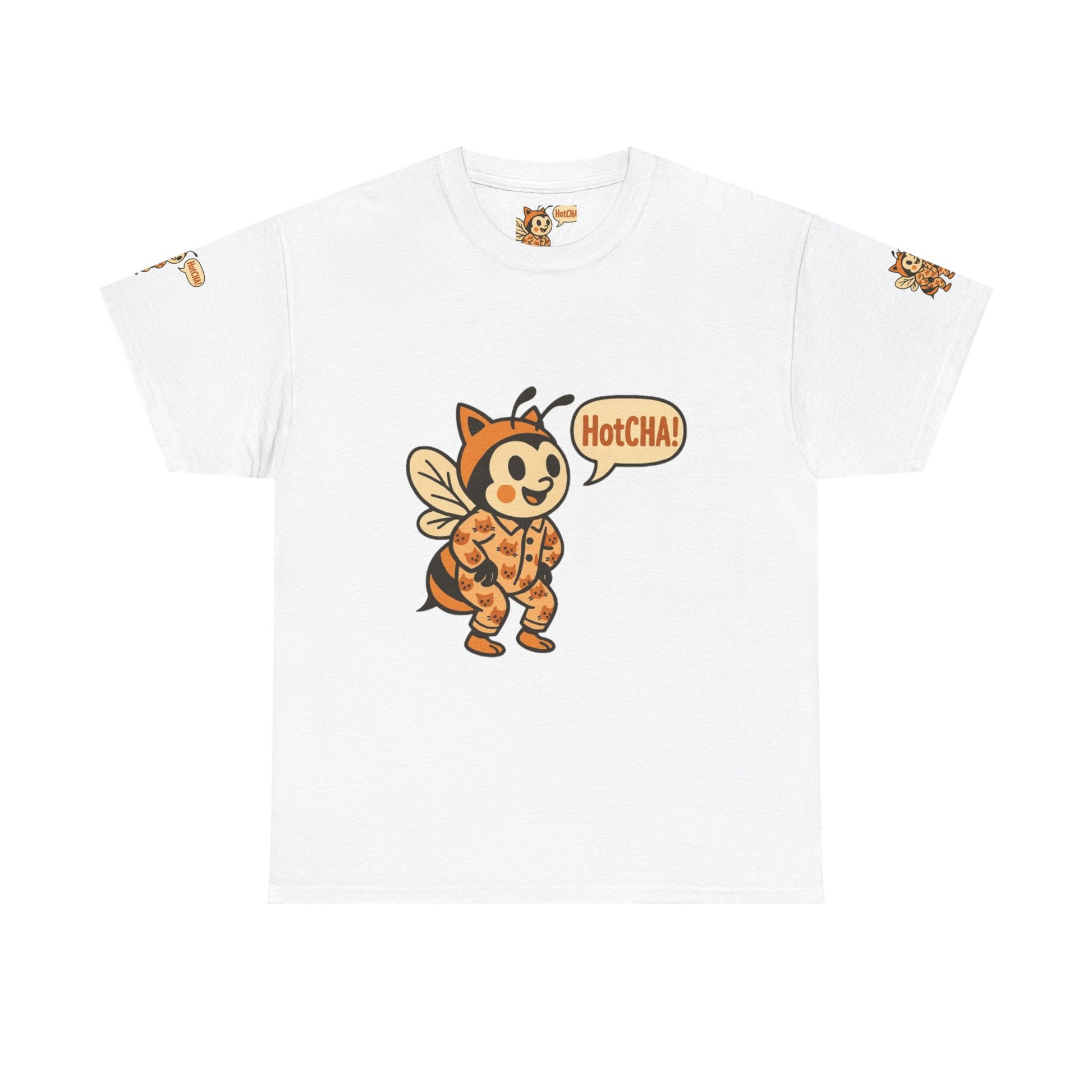 Playful Bee Graphic Tee - Fun Unisex Cotton Shirt, Cute Insect Apparel, Sweet Gift for Nature Lovers, Summer Fashion, Casual Wear