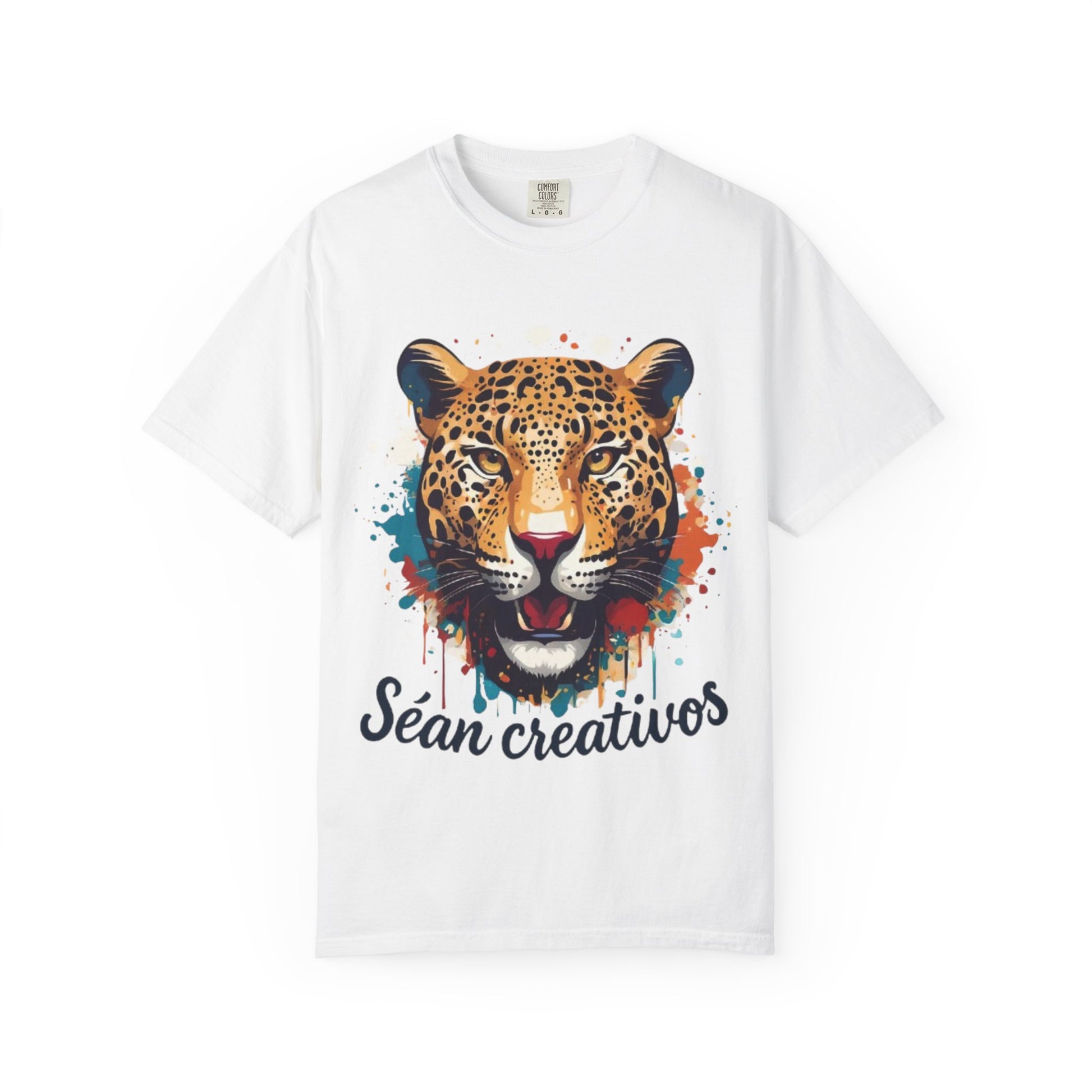 Creative Leopard T-Shirt, Artistic Animal Tee, Unique Gift for Art Lovers, Casual Wear, Trendy Fashion Statement