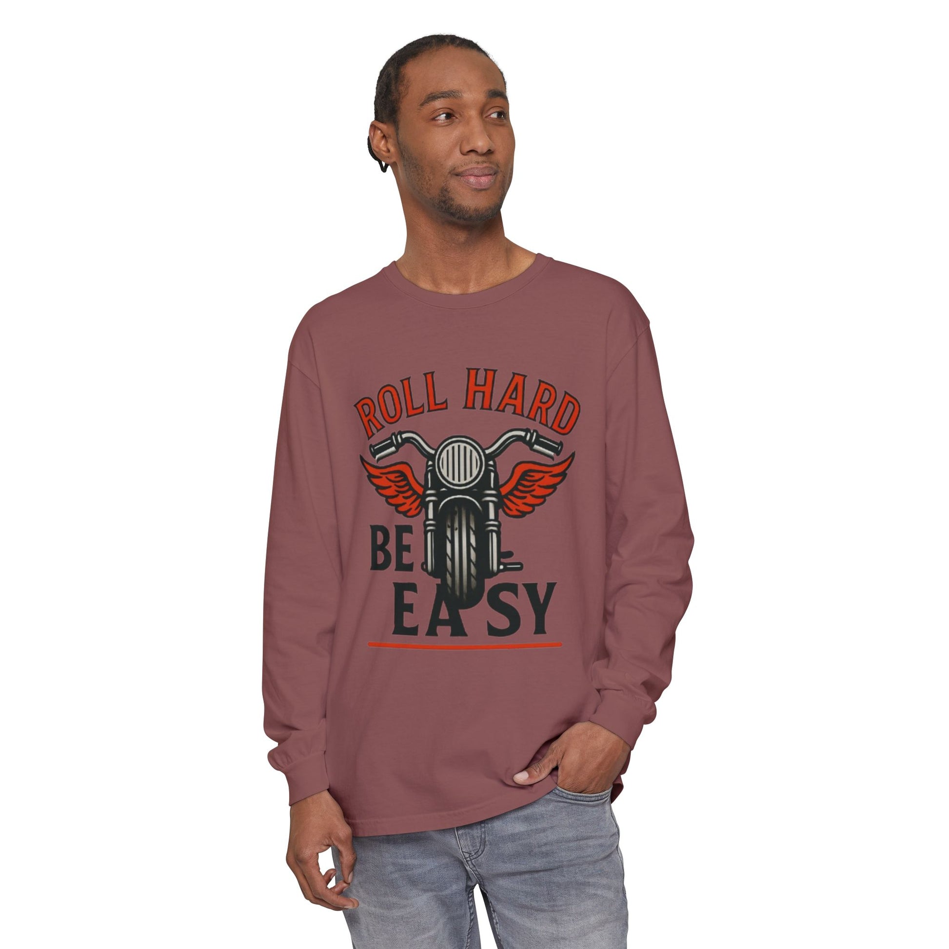 Unisex Garment-dyed Long Sleeve T-Shirt