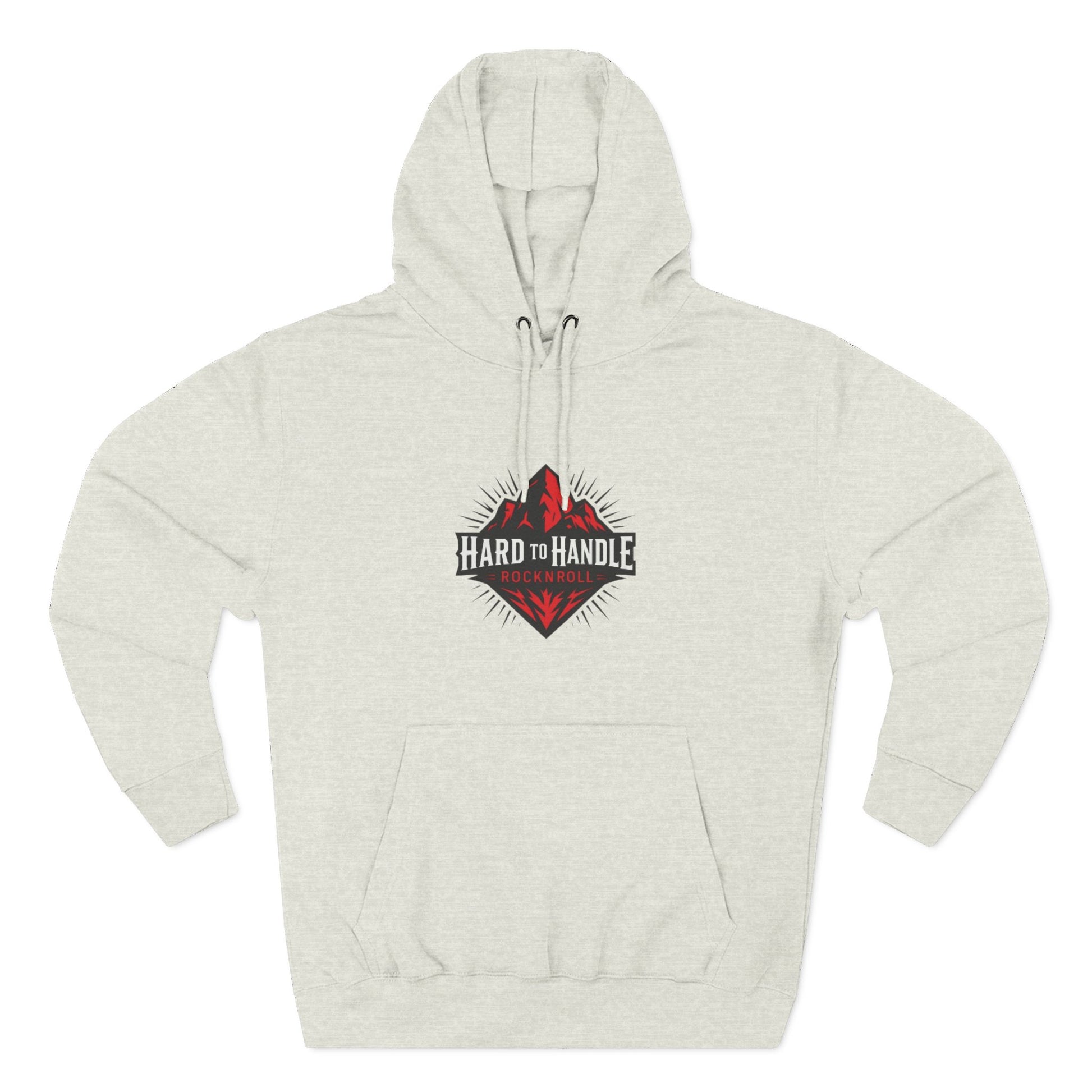 Rock On Fleece Hoodie - A Hard to Handle Design, Music Lover Gift, Cozy Layer, Festival Wear, Gift for Guitarists