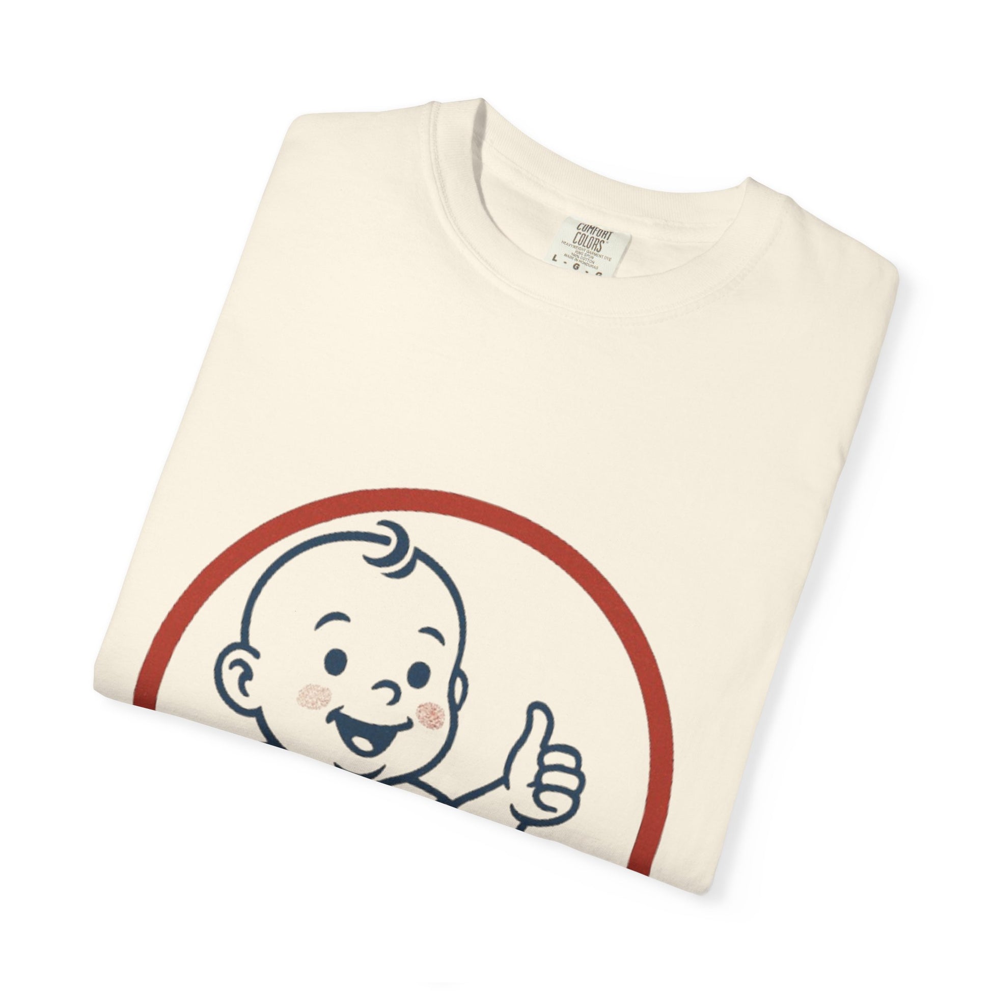 Cheerful Baby Graphic T-Shirt, Funny Quote Tee, Casual Wear, Gift for New Parents, Baby Shower Present, Everyday Comfort