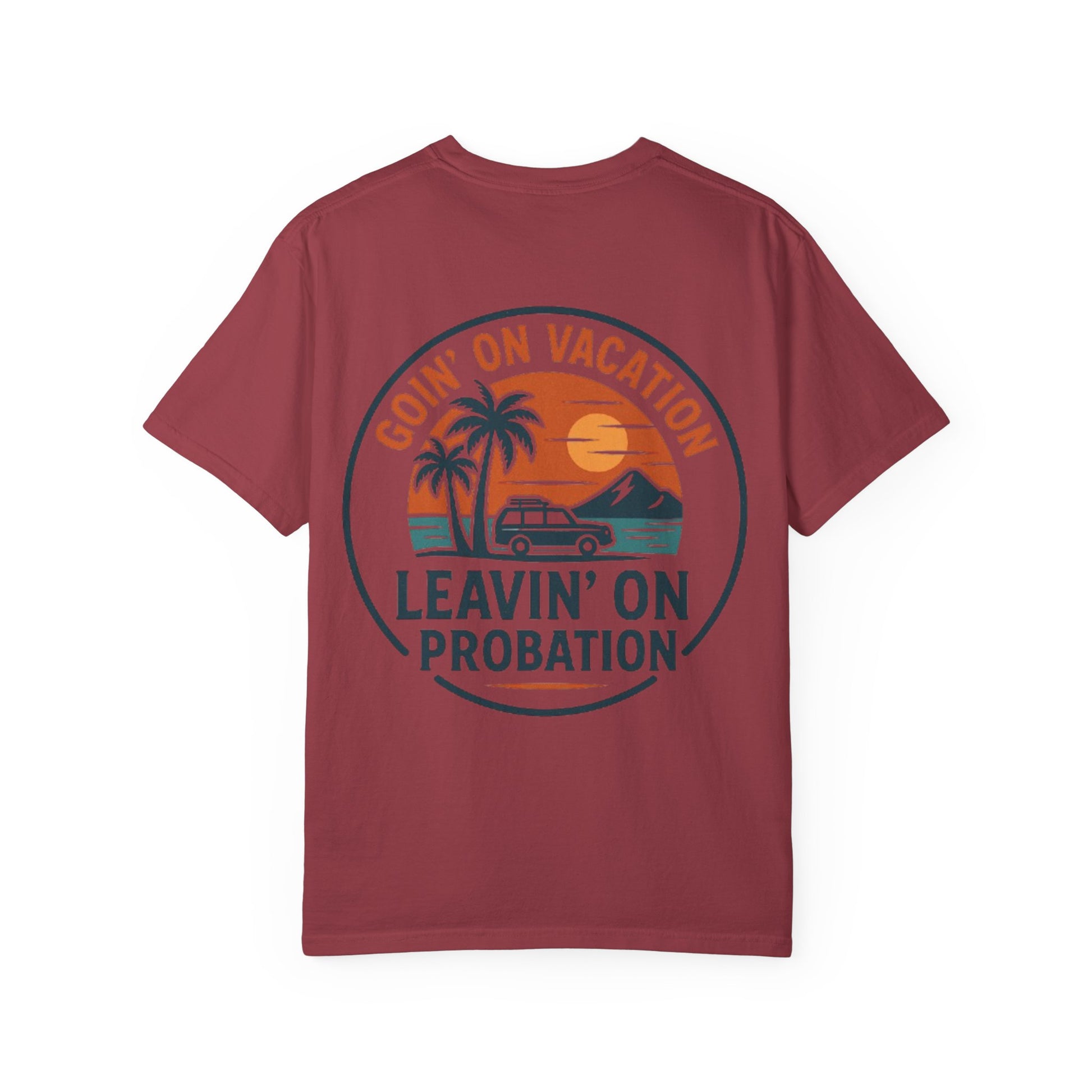Vacation Vibes Graphic Tee - Goin' on Vacation, Leavin' on Probation, Gift for Travelers, Summer T-Shirt, Fun Casual Wear, Unisex Apparel