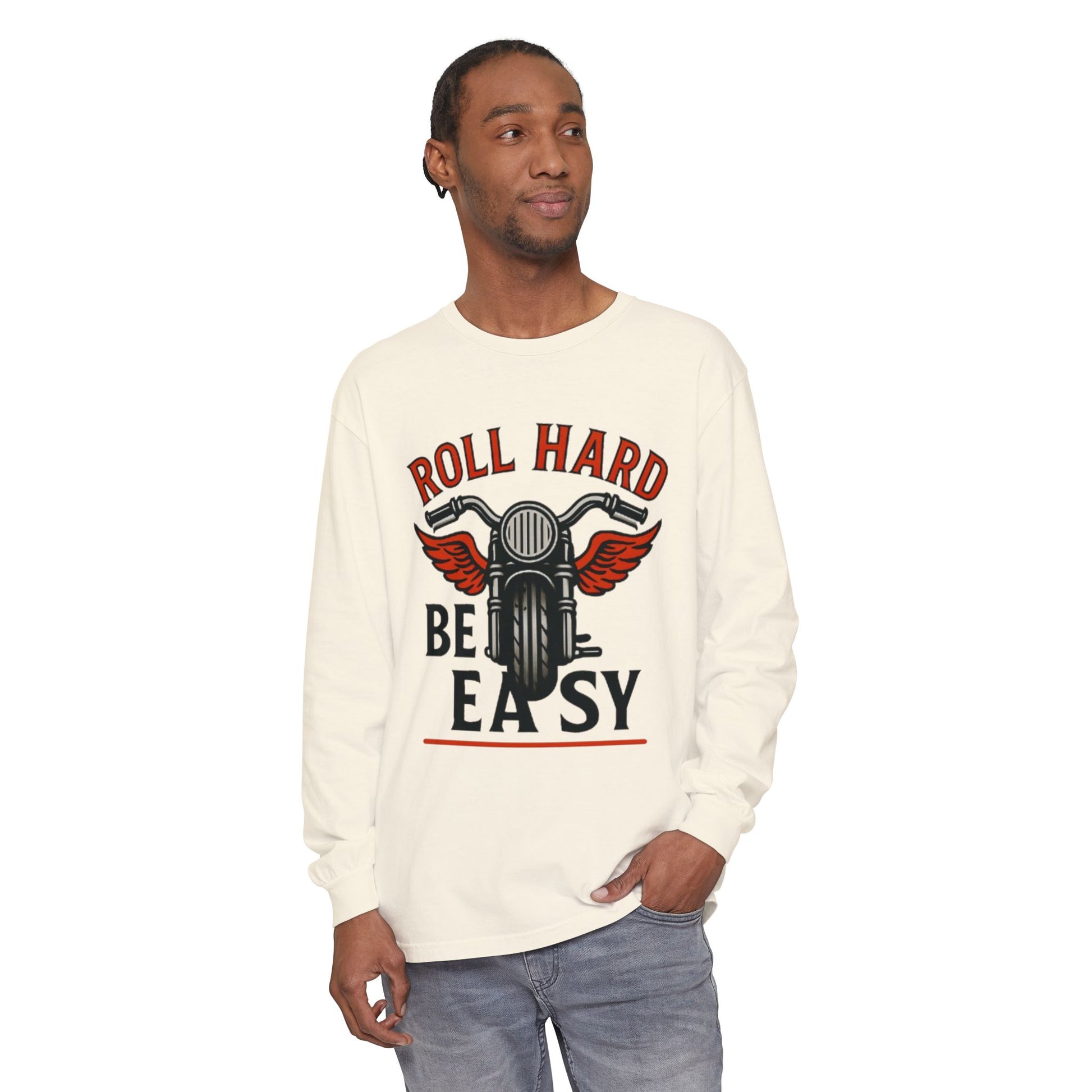Unisex Garment-dyed Long Sleeve T-Shirt