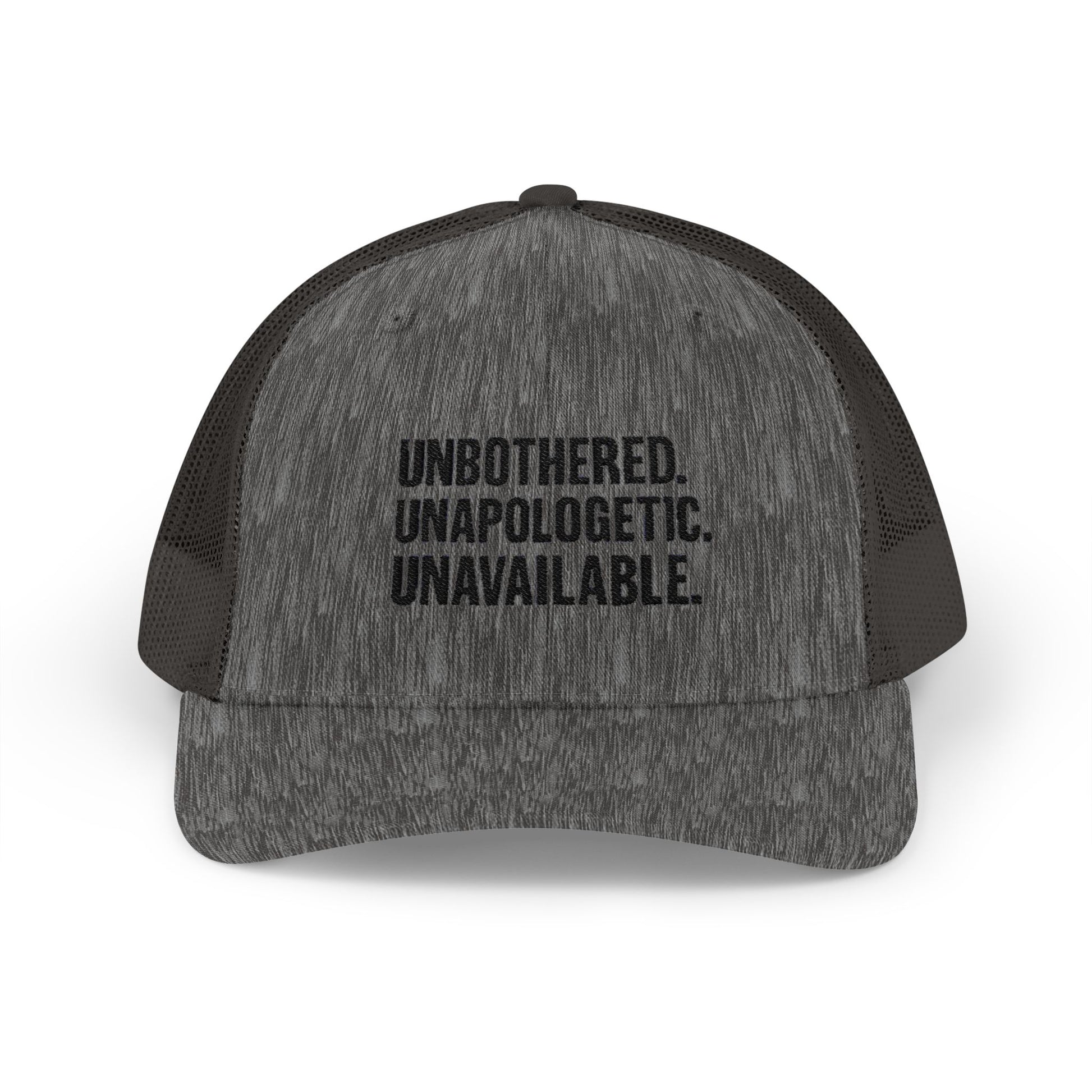 Snapback Cap - Unbothered Unapologetic Unavailable Design