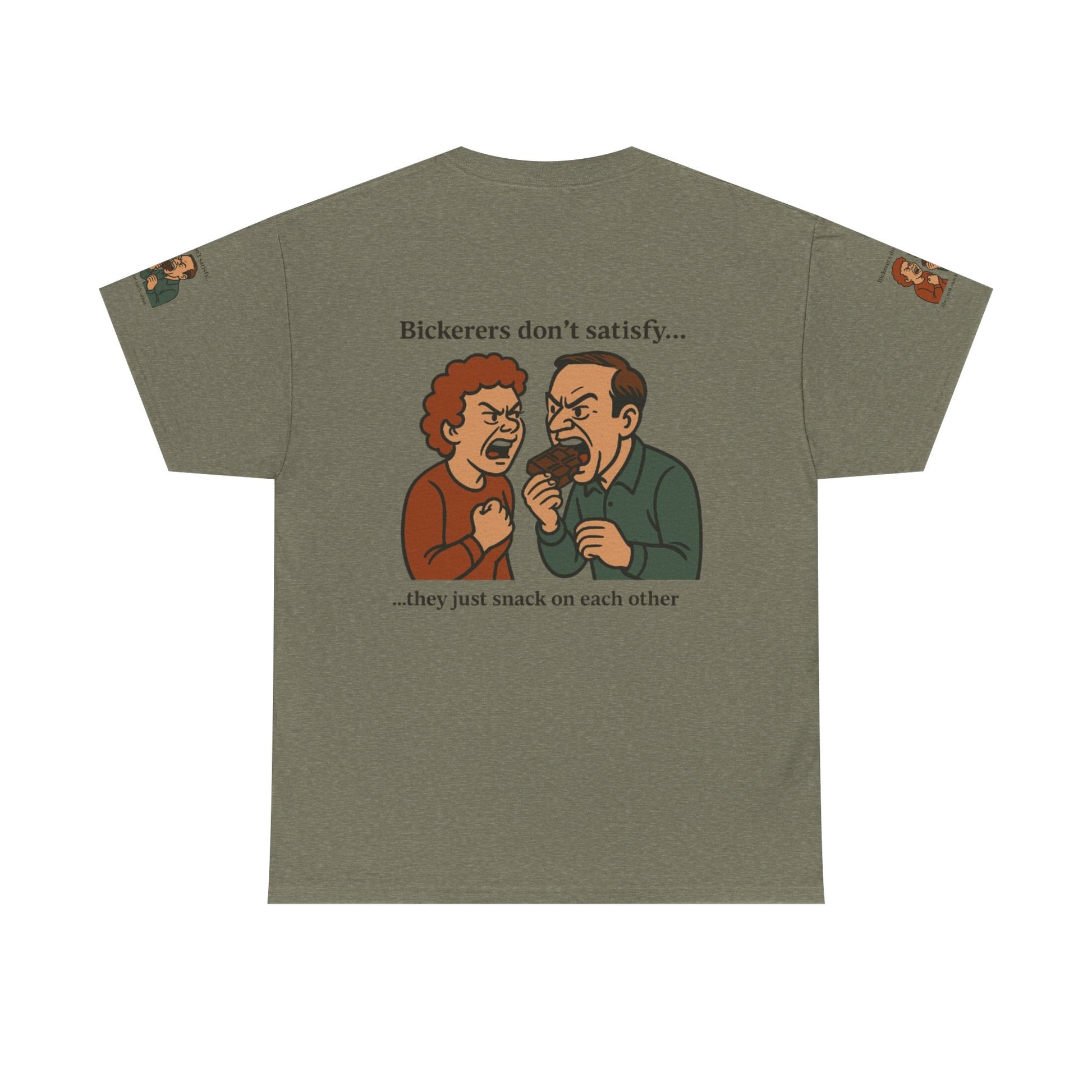 Funny Unisex Tee with Bickering Design, Humorous Cotton T-Shirt, Gift for Friends, Family Humor Shirt, Casual Wear