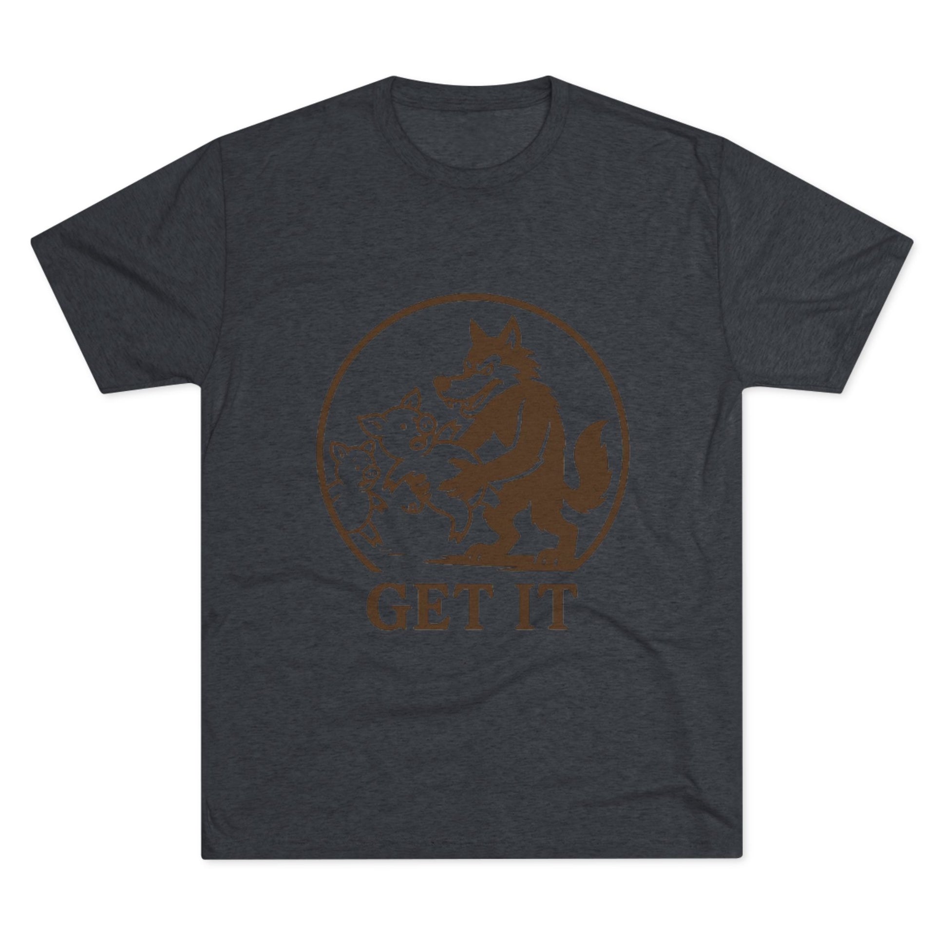 Playful Animal Graphic Tee - Unisex Crew Shirt, Funny Wolf Design, Gifts for Animal Lovers, Casual Wear, Humor Apparel, Birthday Gift