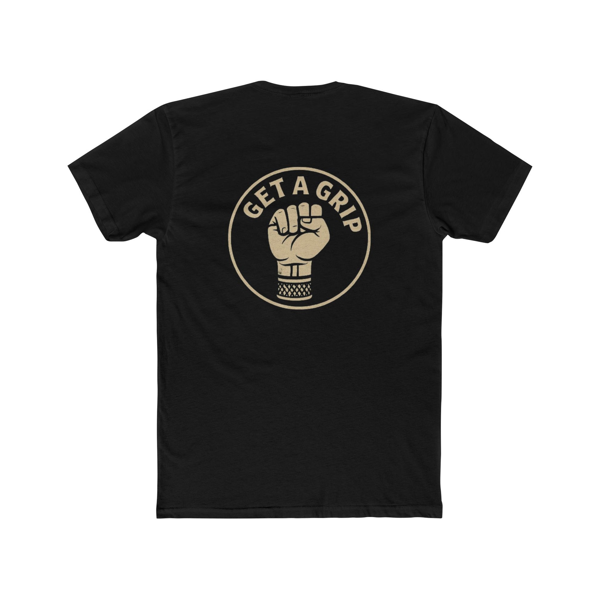 Empowerment Crew Tee - Get a Grip Shirt - Motivational Tee - Unisex Black Cotton T-Shirt - Perfect for Everyday Wear, Gifts, Activism